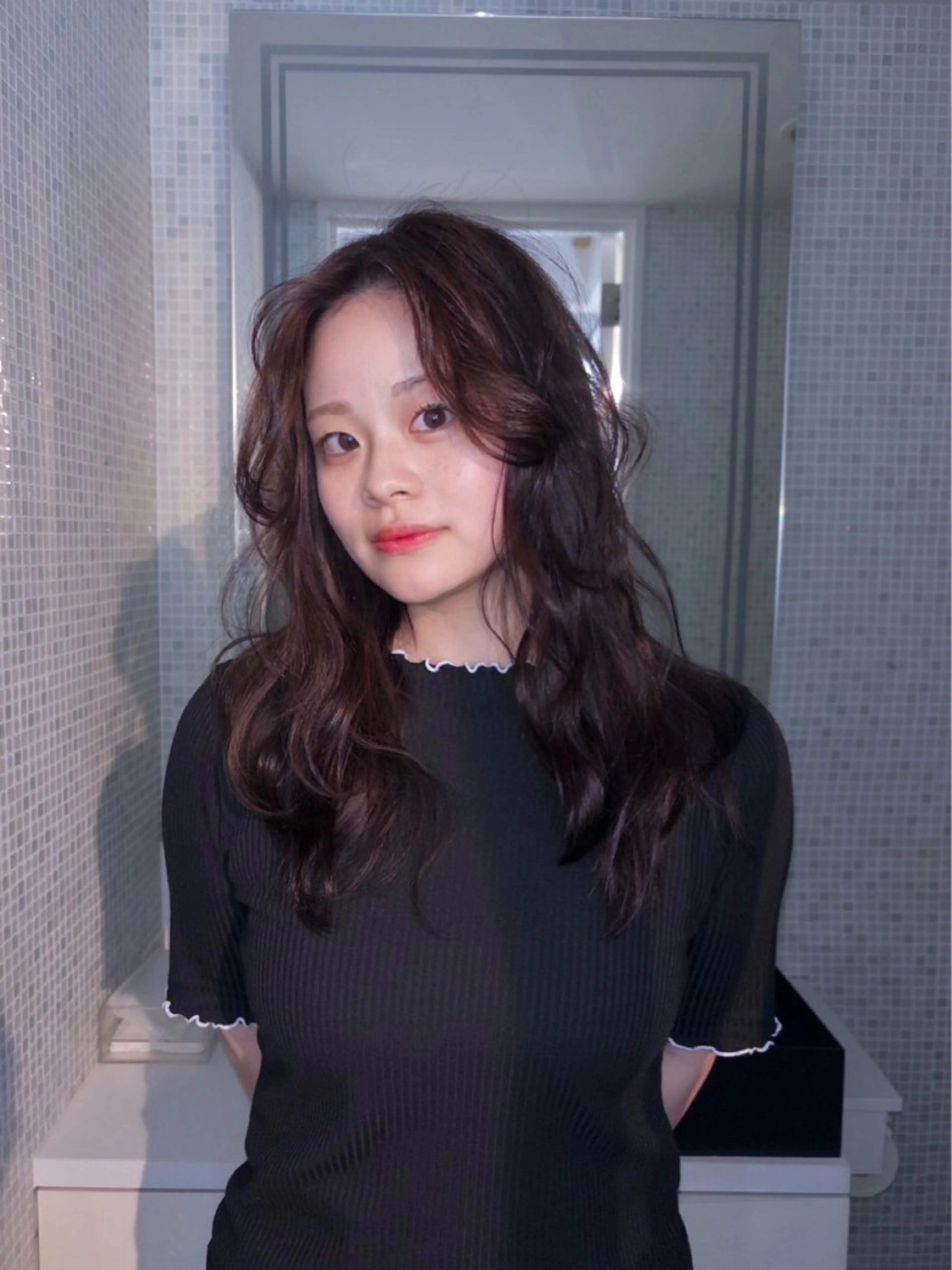 ロング カラー ヘアアレンジ ニュアンスカラー🧶 nanacoのヘアスタイル