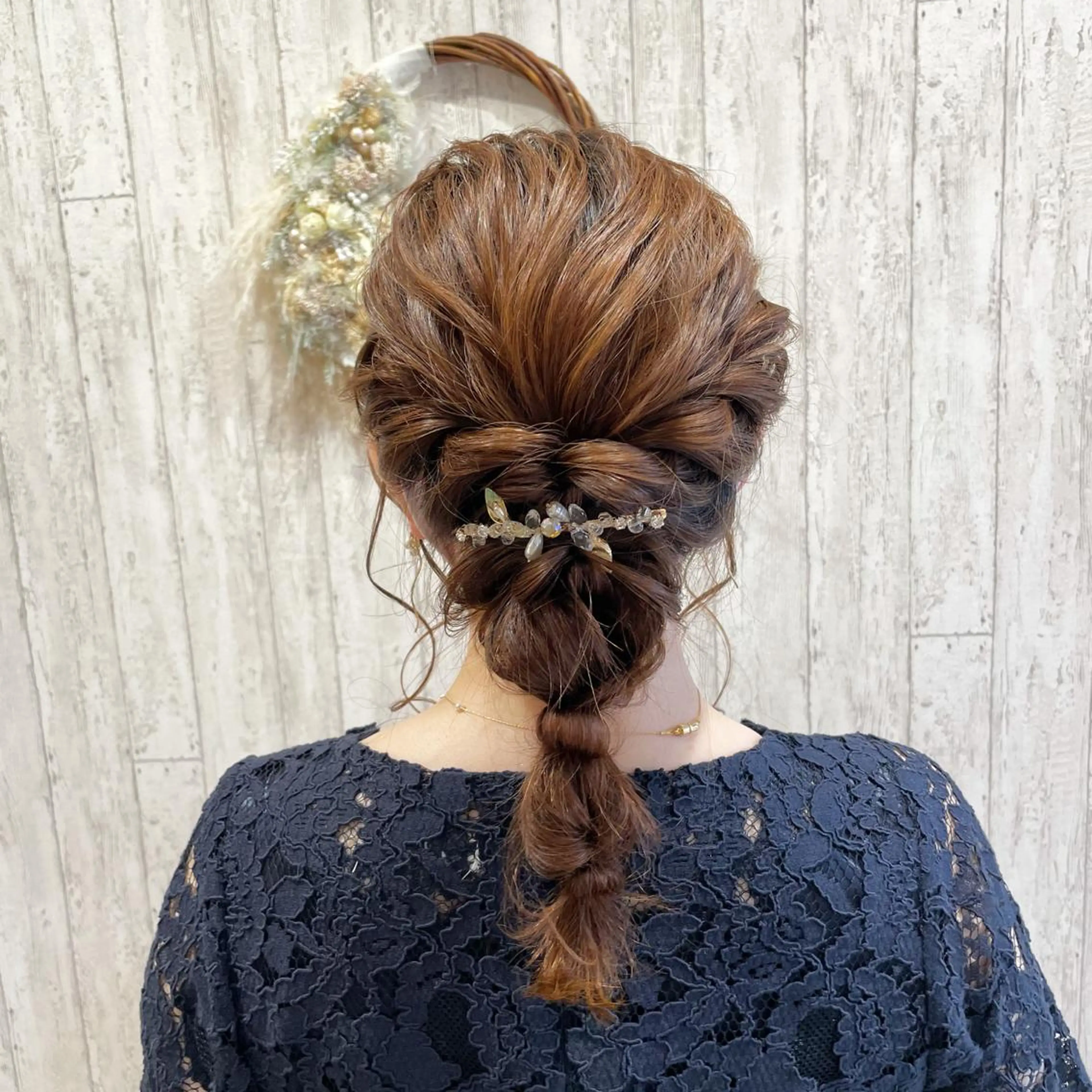 セミロング ヘアアレンジ 古沢 みづきのヘアスタイル