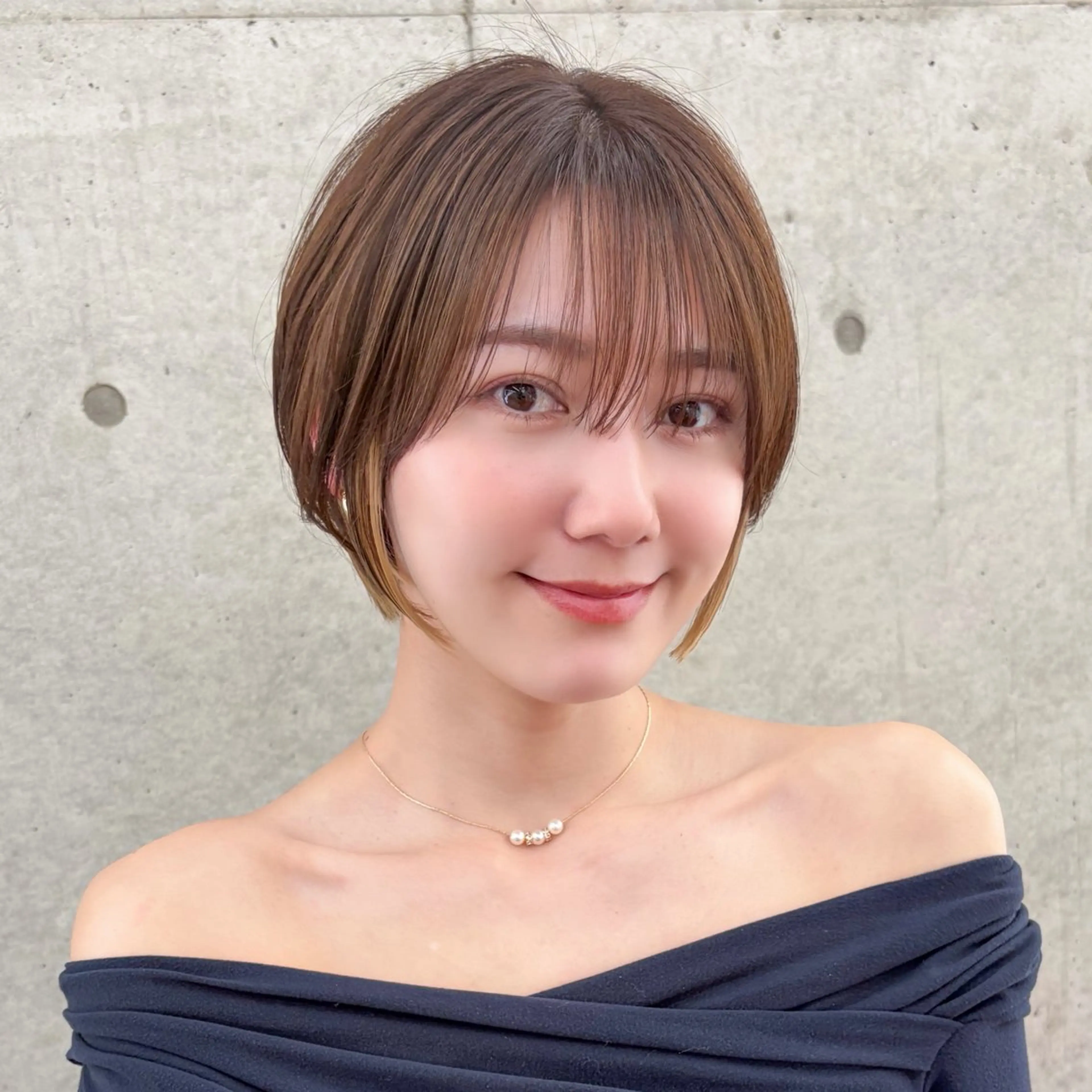 ショート ボブ/レイヤー/ 縮毛矯正/ 渡邊莉玖のヘアスタイル