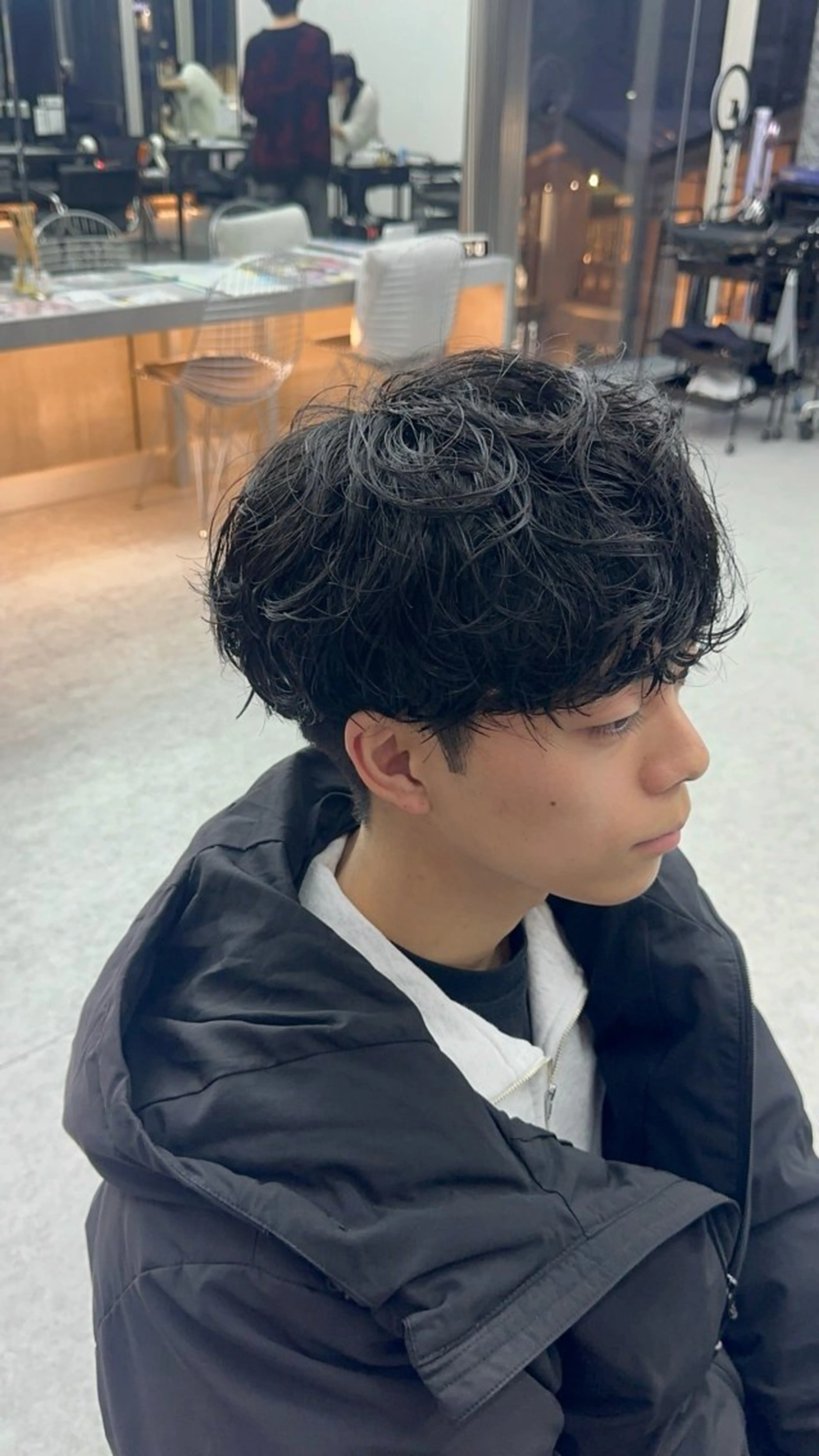 ショート パーマ メンズ カット パーマ DEW SHUNSUKEのヘアスタイル