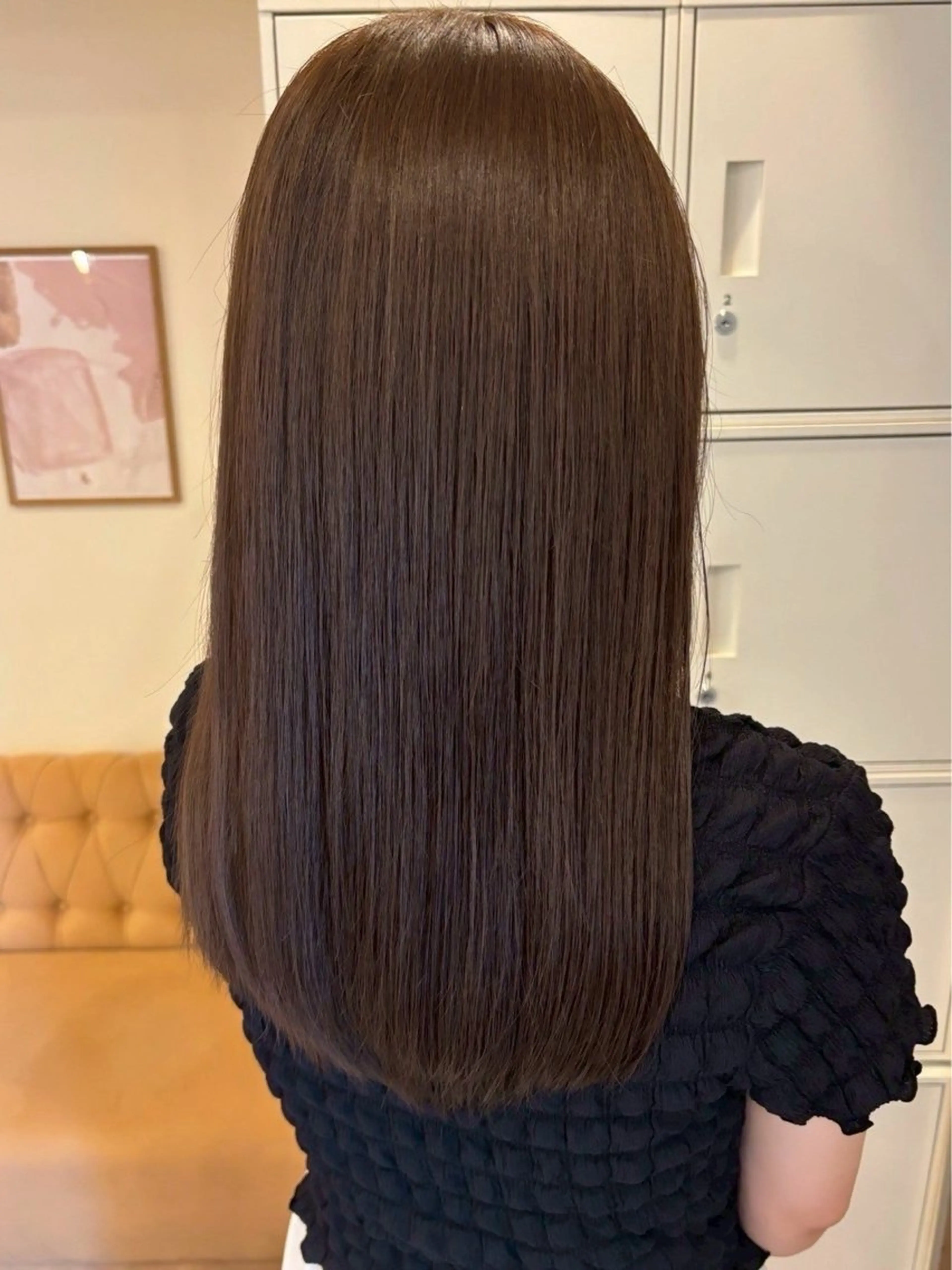 セミロング 髪質改善/縮毛矯正 新潟/レイヤー/有紗のヘアスタイル