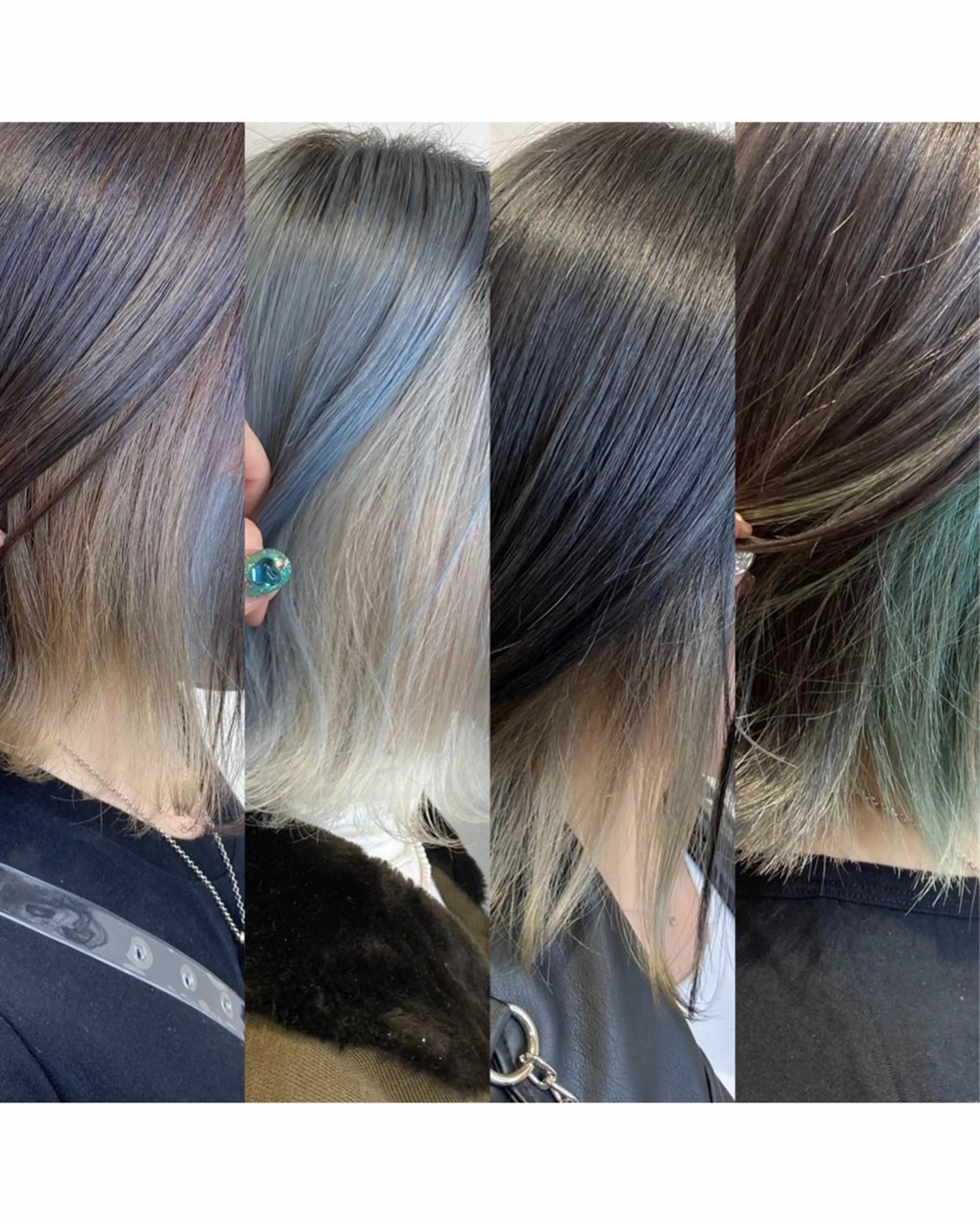 ミディアム SOU/エクステ /ダブルカラーのヘアスタイル