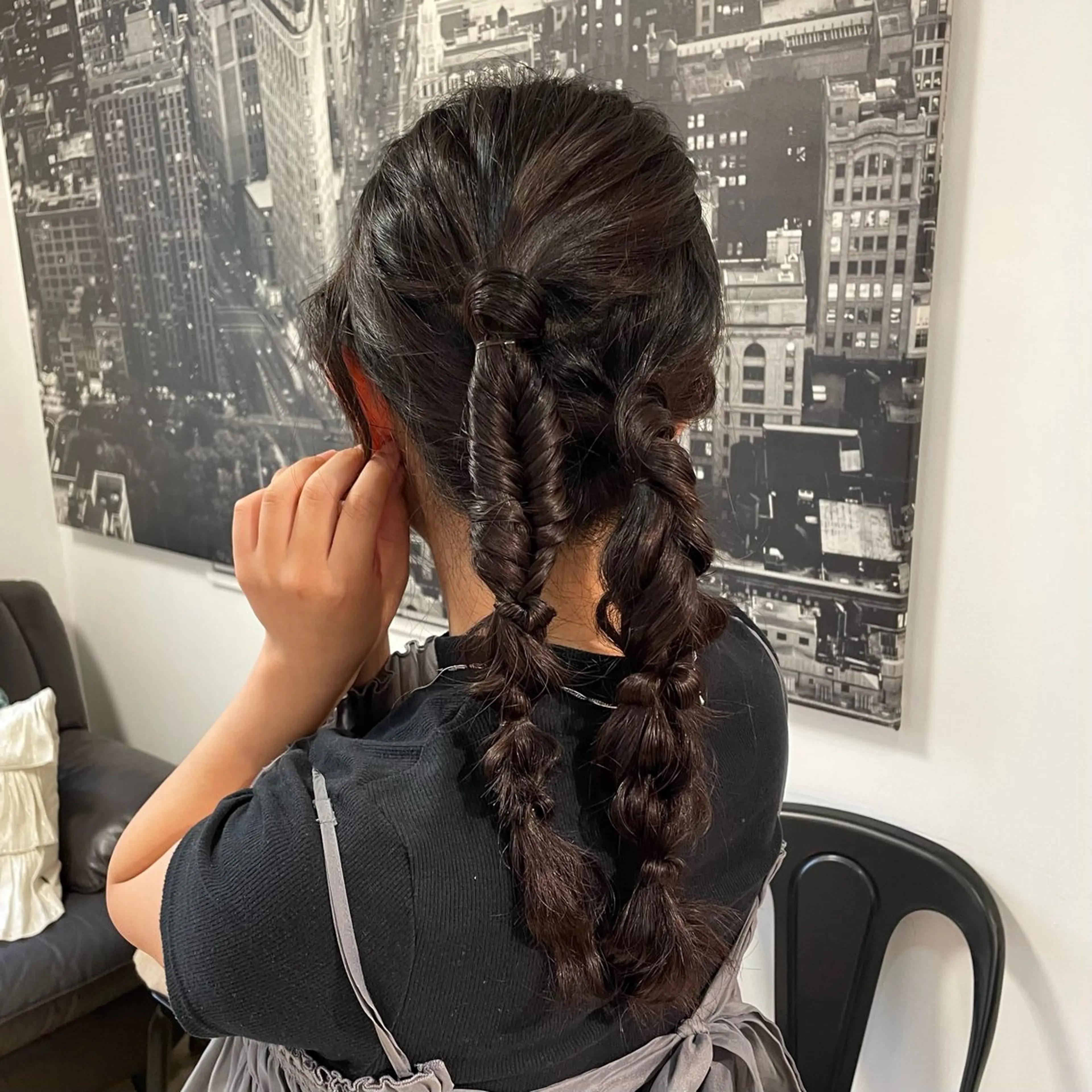 ロング ヘアアレンジ ケアカラー 髪質改善 トリートメント ヘアセット ショートモデル募集 エクステ専門店まりこのその他イメージ