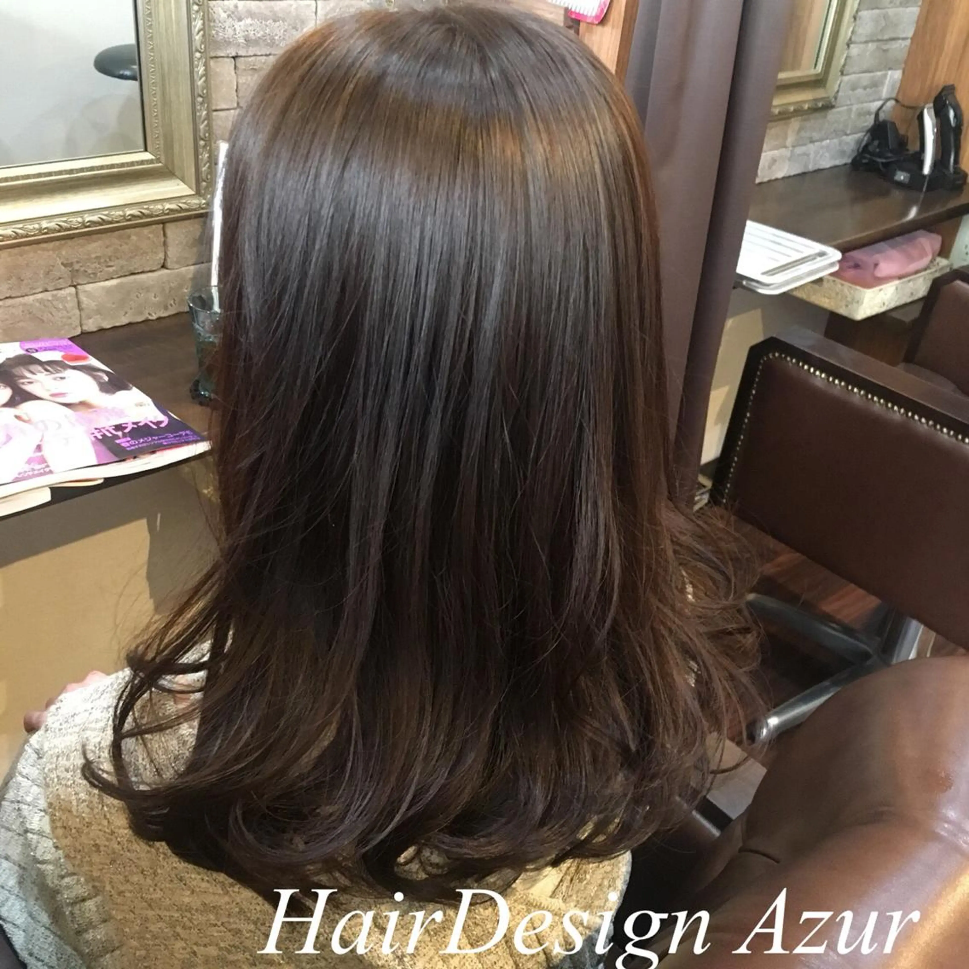 ミディアム カラー HairDesign Azurのヘアスタイル
