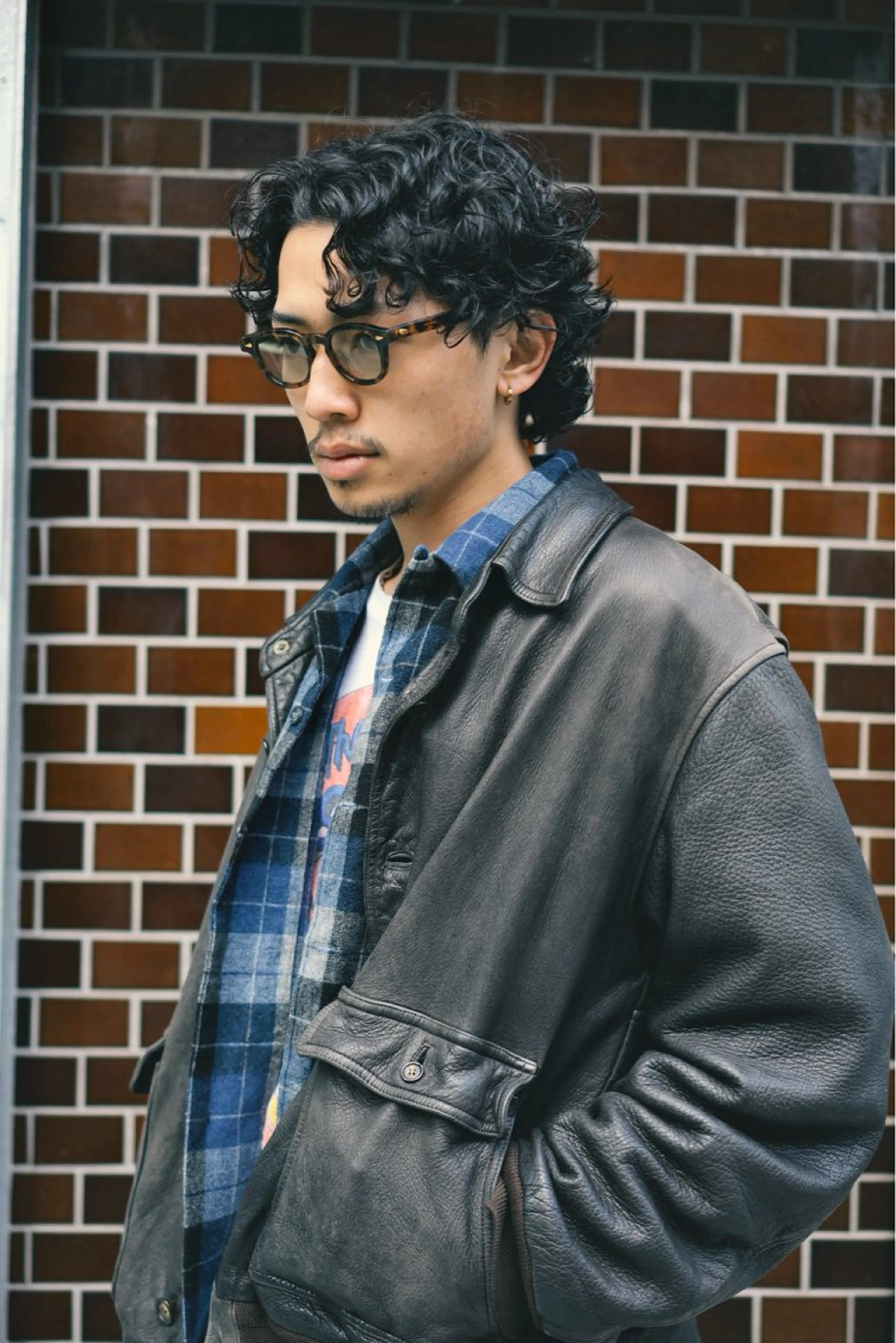 ミディアム パーマ メンズ カット パーマ 癖毛風パーマ/ 栄/JEONのヘアスタイル