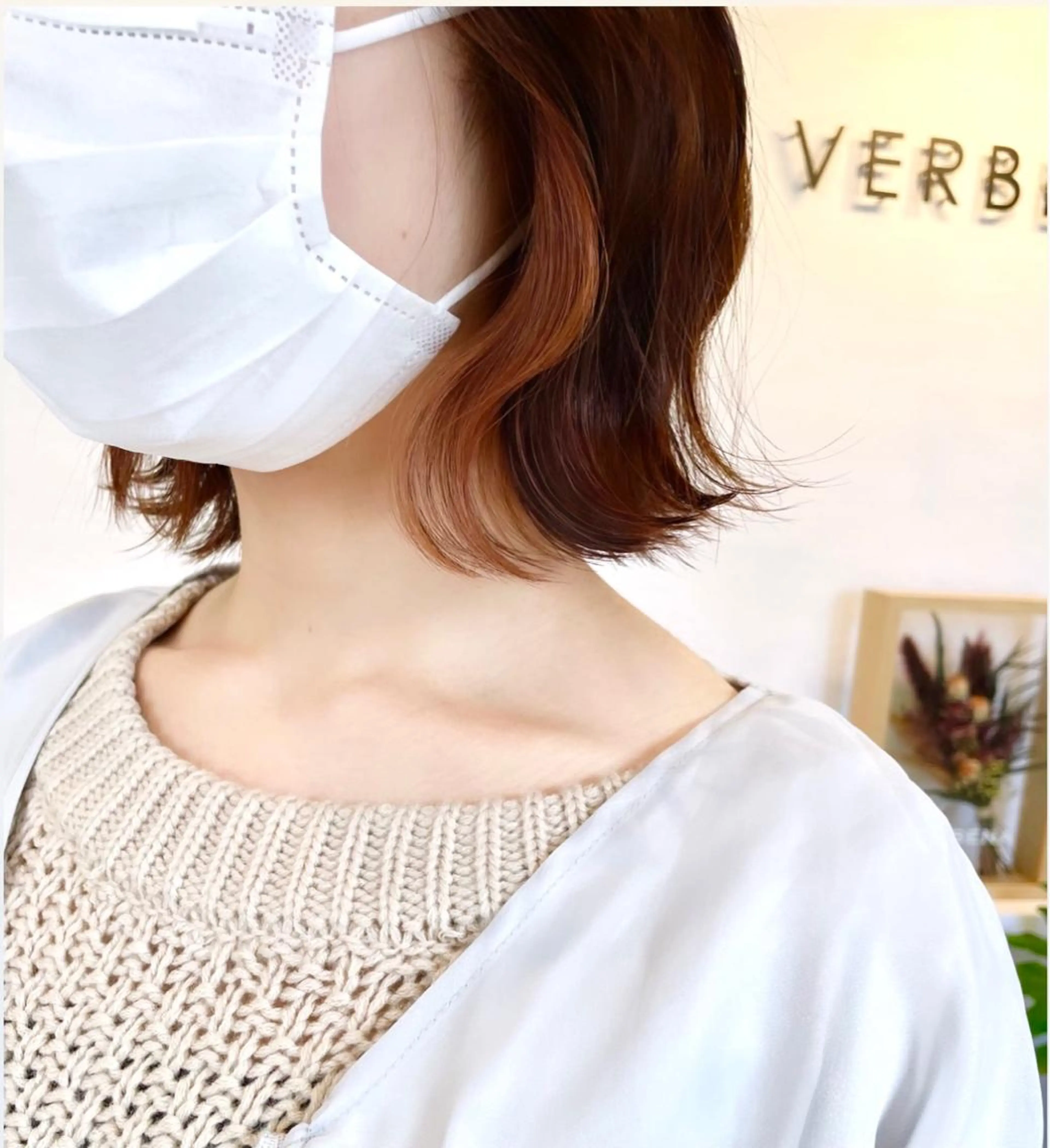 ショート カラー ブラウンカラー オレンジ オレンジブラウン ハイライト／艶カラー 大河シンジのヘアスタイル