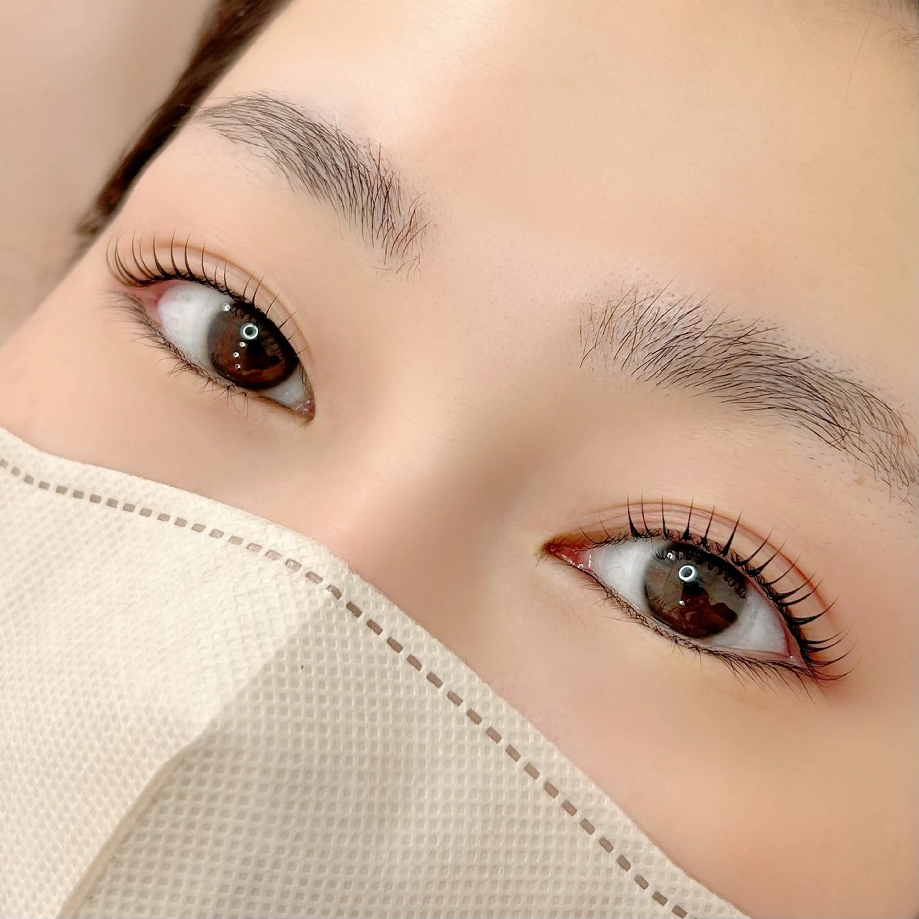 マツエク・マツパ バインドロック フラットラッシュ ナチュラル パリジェンヌラッシュリフト まつげパーマ マツパ Marine eyeのマツエク・マツパデザイン