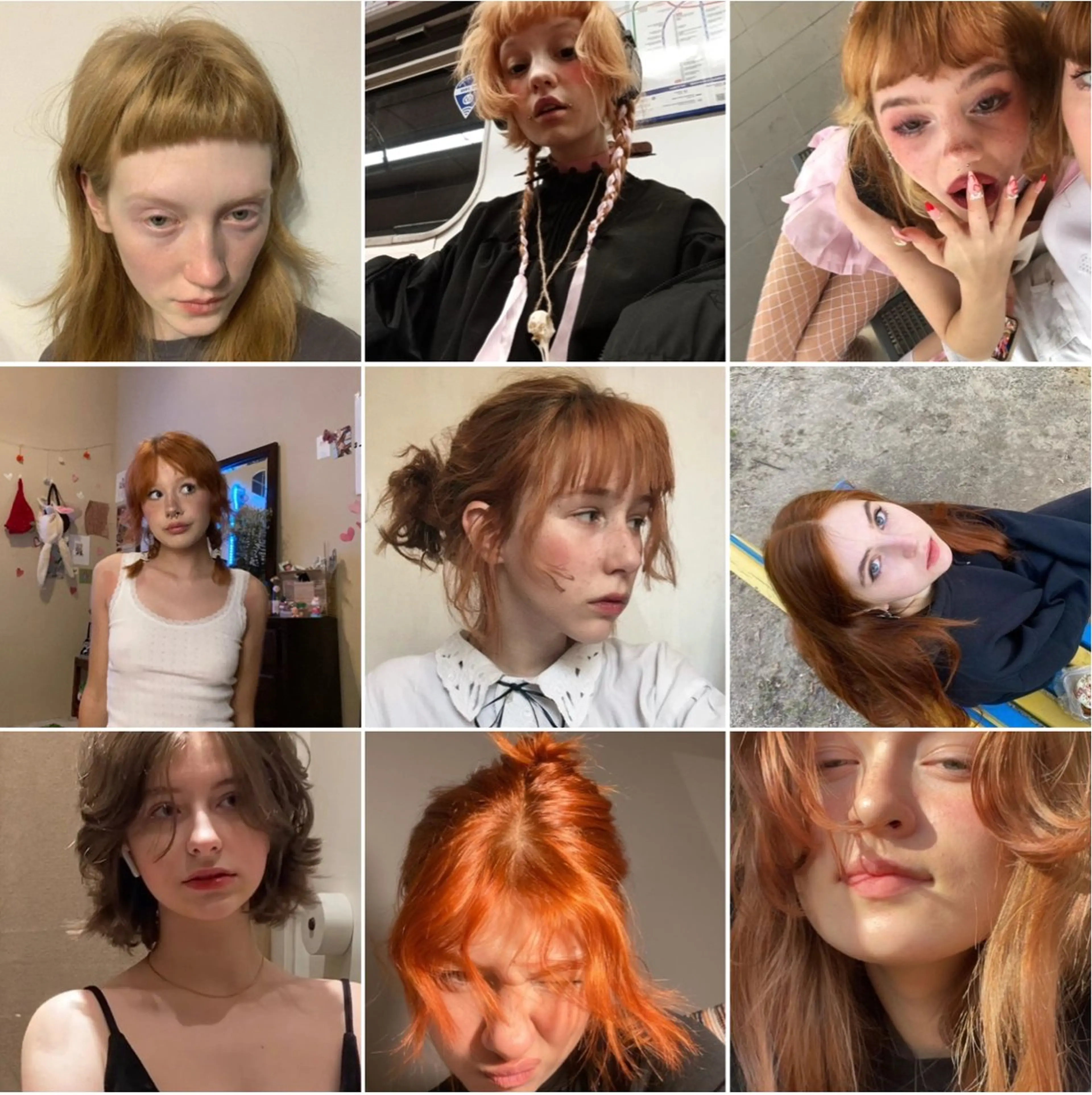 カラー ハッシュカット🎀 レイヤーカットのヘアスタイル