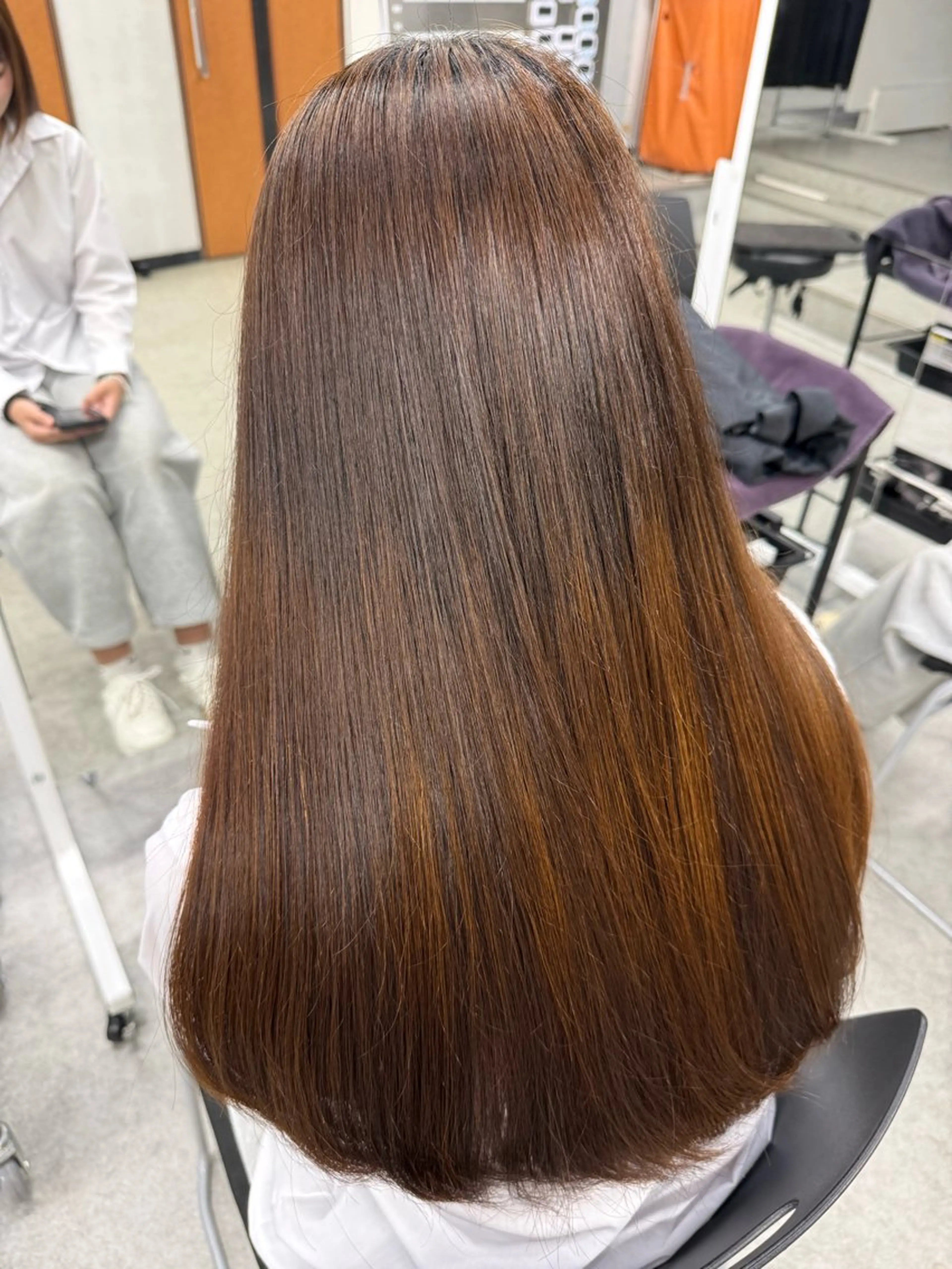 ロング カラー ヘアカラー トリートメント mao⭐️ 透明感カラー‎⭐️のヘアスタイル