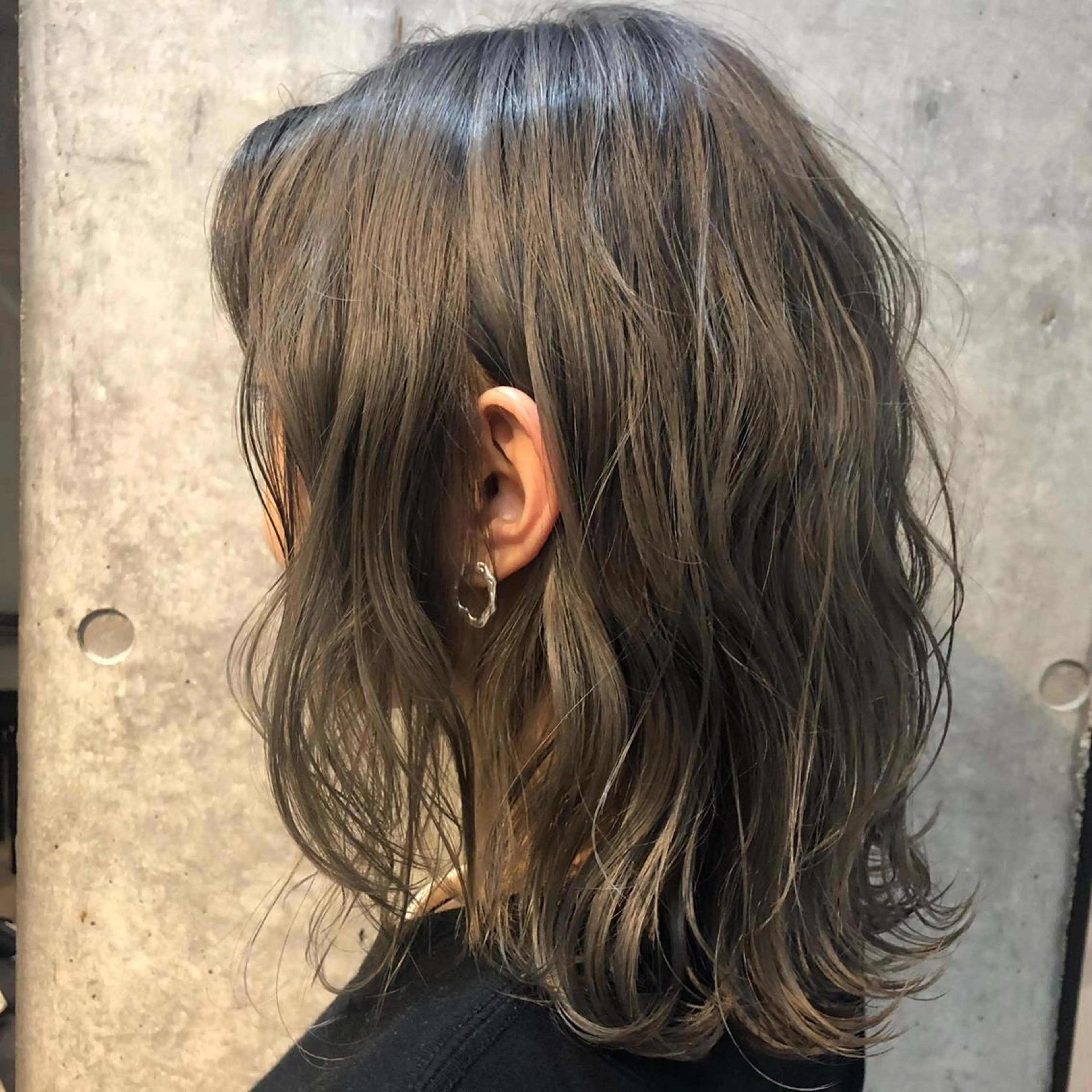 ミディアム カラー グレージュ ヘアカラー トリートメント fit /HONOKAのヘアスタイル