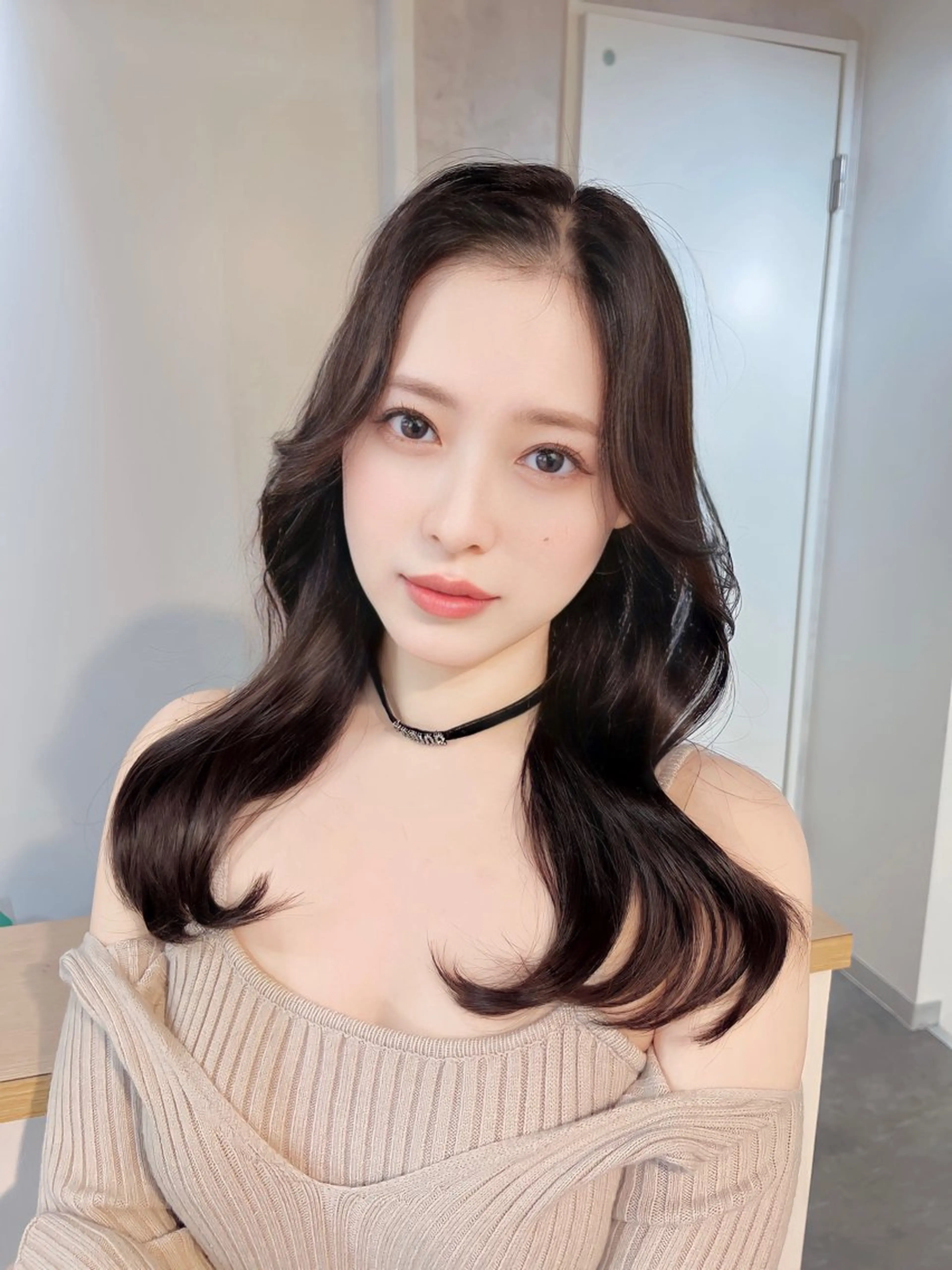 ロング カラー ヘアアレンジ 韓国レイヤー/ 顔周り💕田中将吾のヘアスタイル