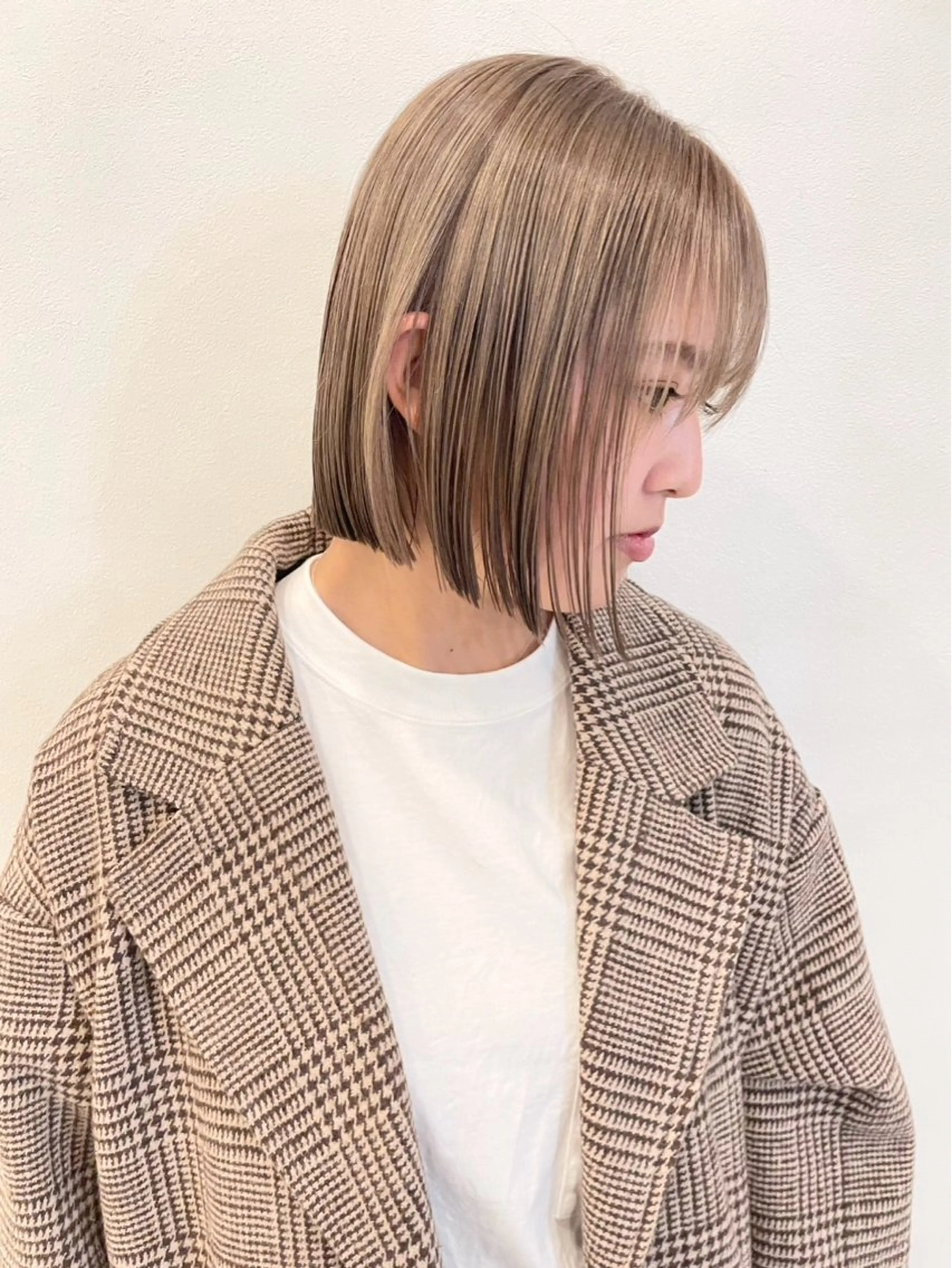 ボブカット＋«ブリーチなし»ワンカラーの写真