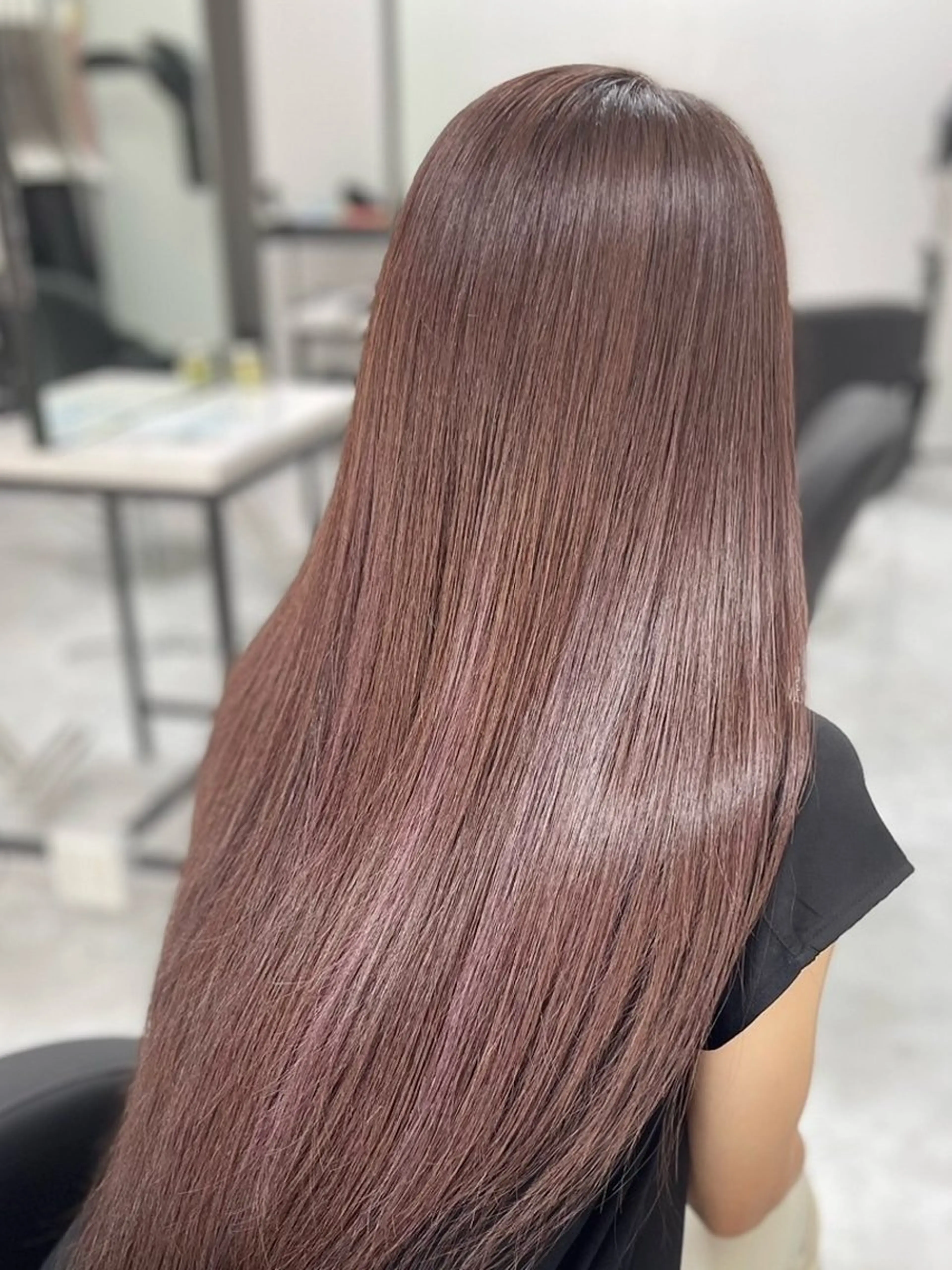 ロング ヘアカラー トリートメント ACTION心斎橋店 髪質改善のヘアスタイル