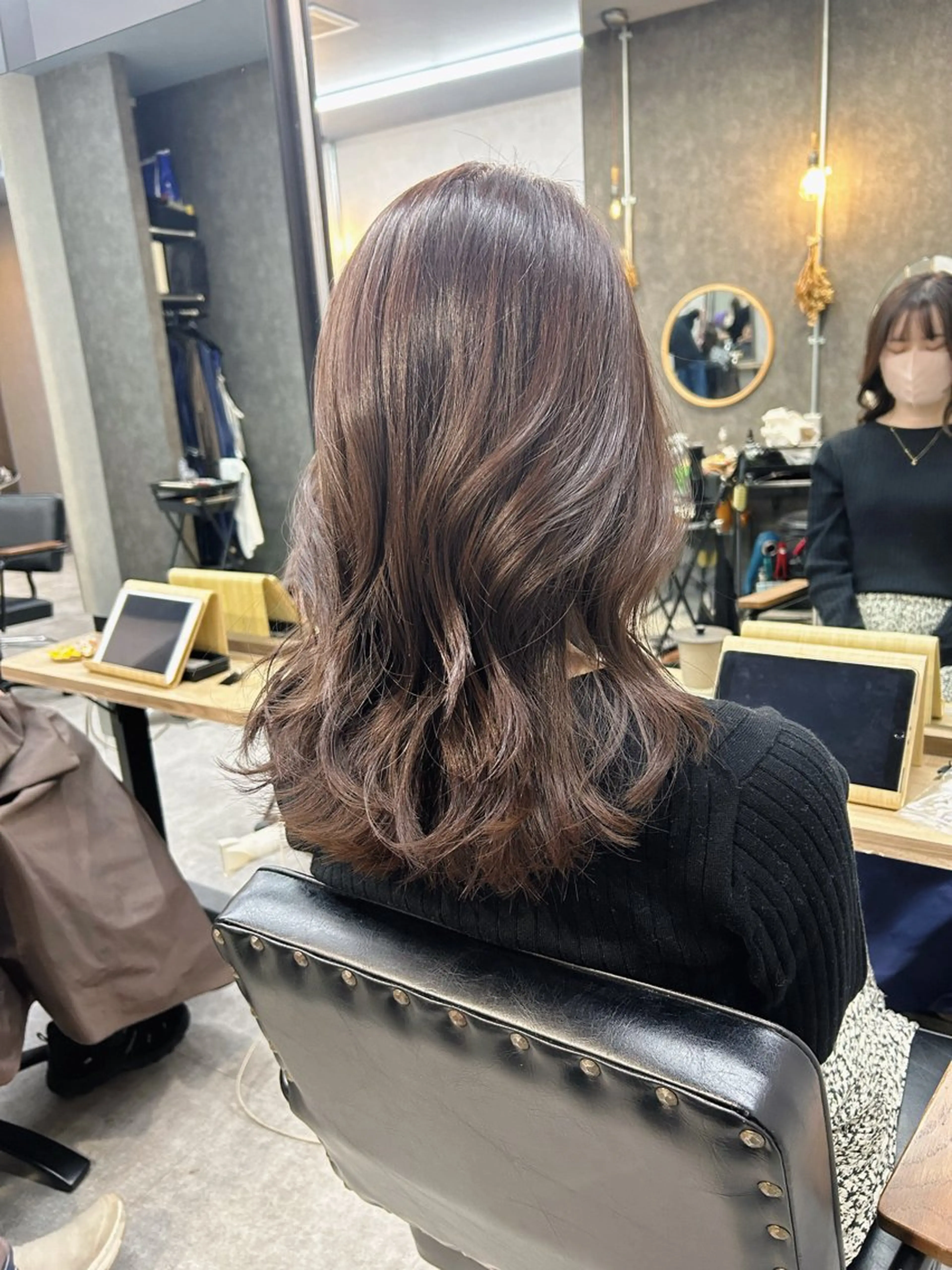 ミディアム カラー いなみね はるきのヘアスタイル