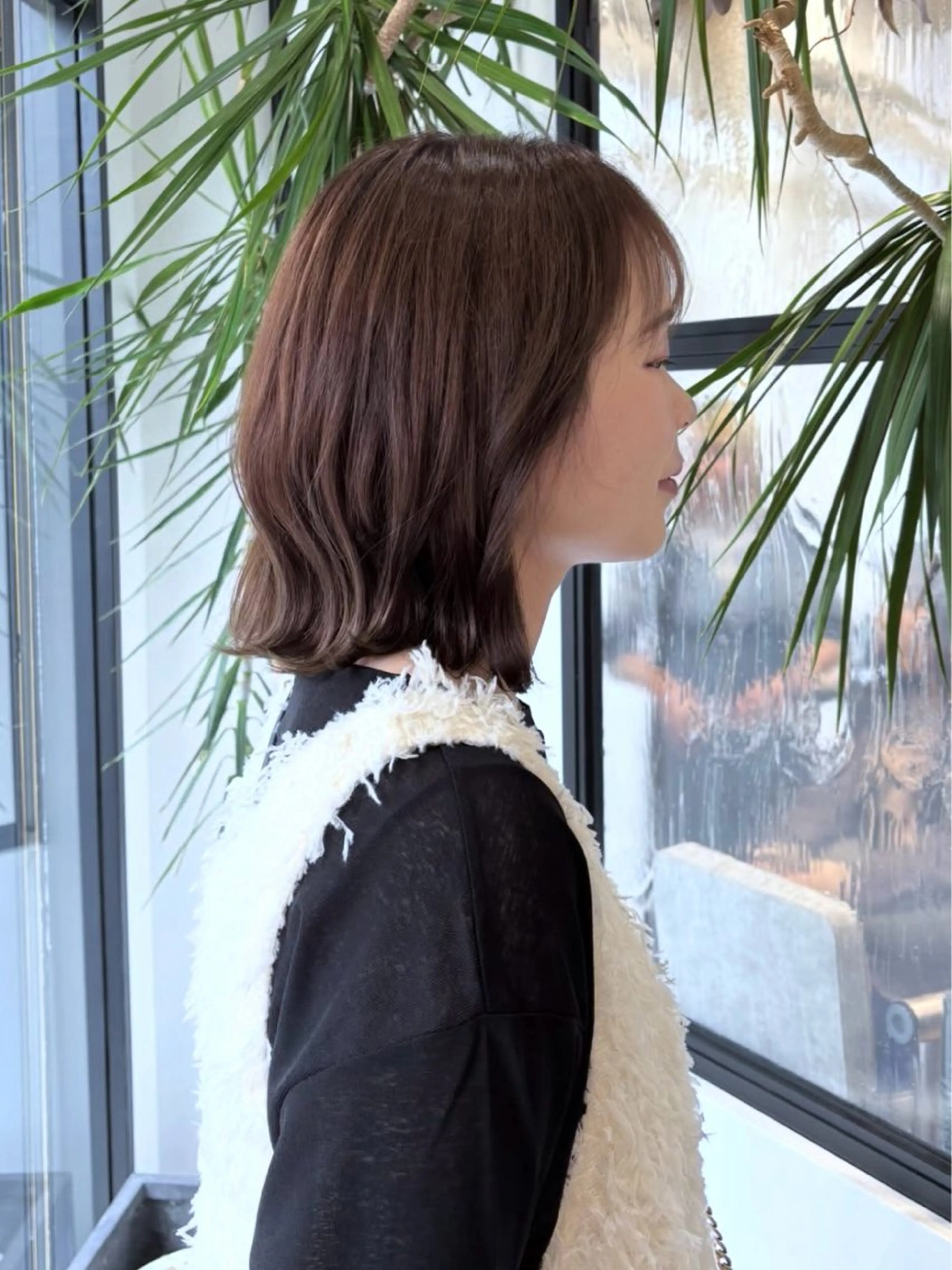 カラー グレージュ ヘアカラー 衛藤 知寿のヘアスタイル
