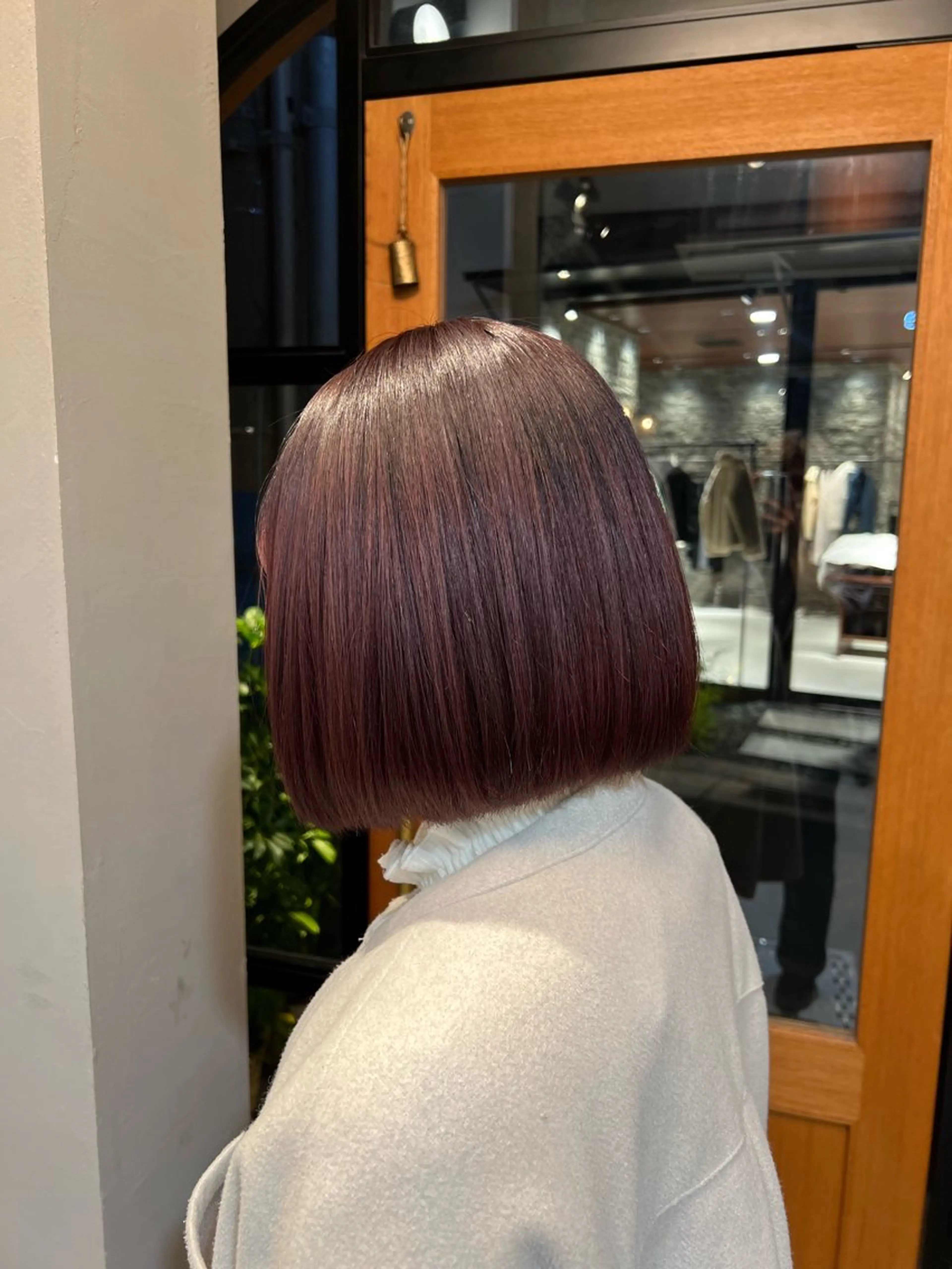 ショート カラー ラベンダーカラー ボブ 神戸ボブ✂️ ioe三宮/田 伸佳のヘアスタイル