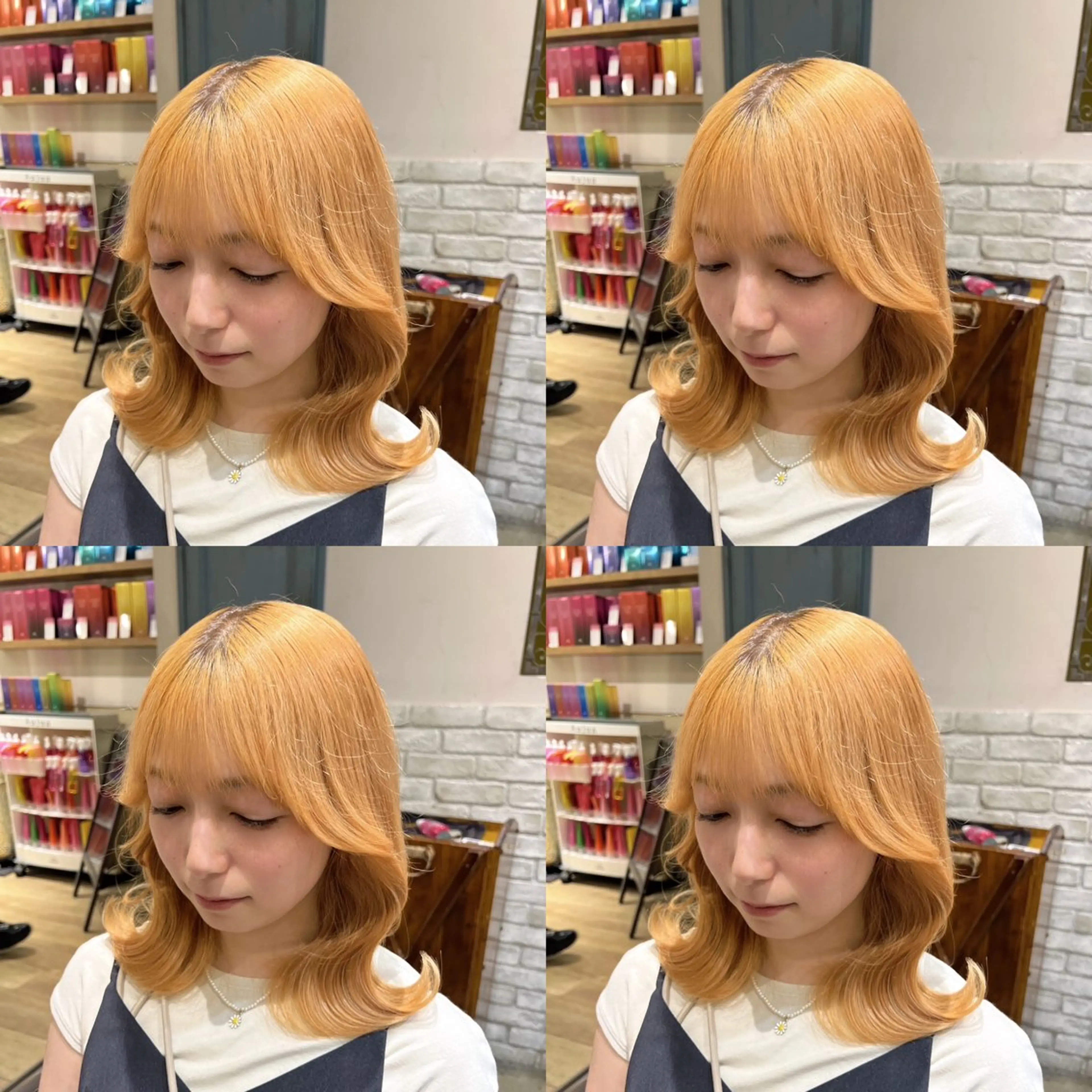 ミディアム カラー レイヤー×髪質改善 マネージャー安藤光司のヘアスタイル