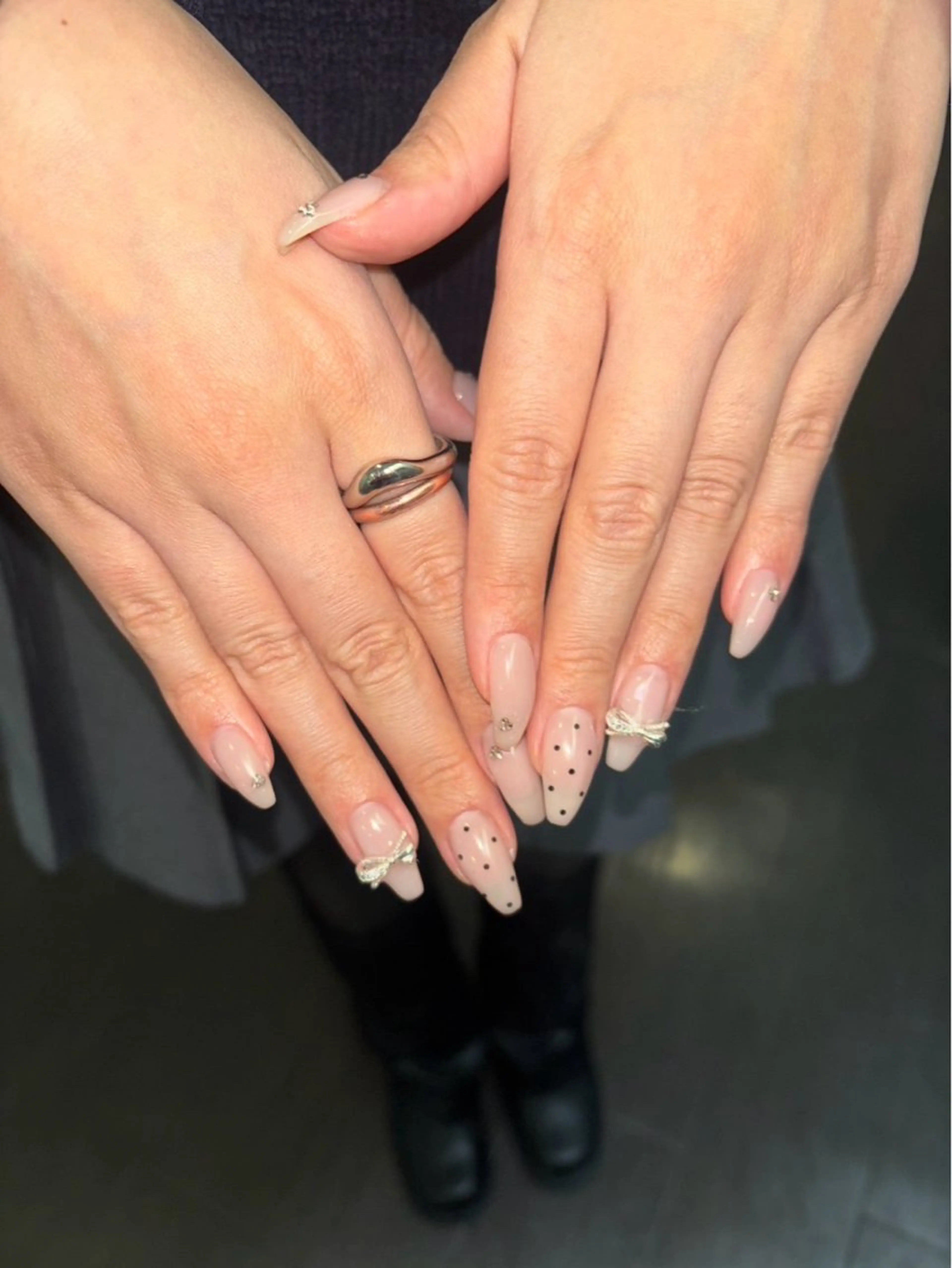 ネイル 韓国/ヌーディー系 ネイル自由が丘のネイルデザイン