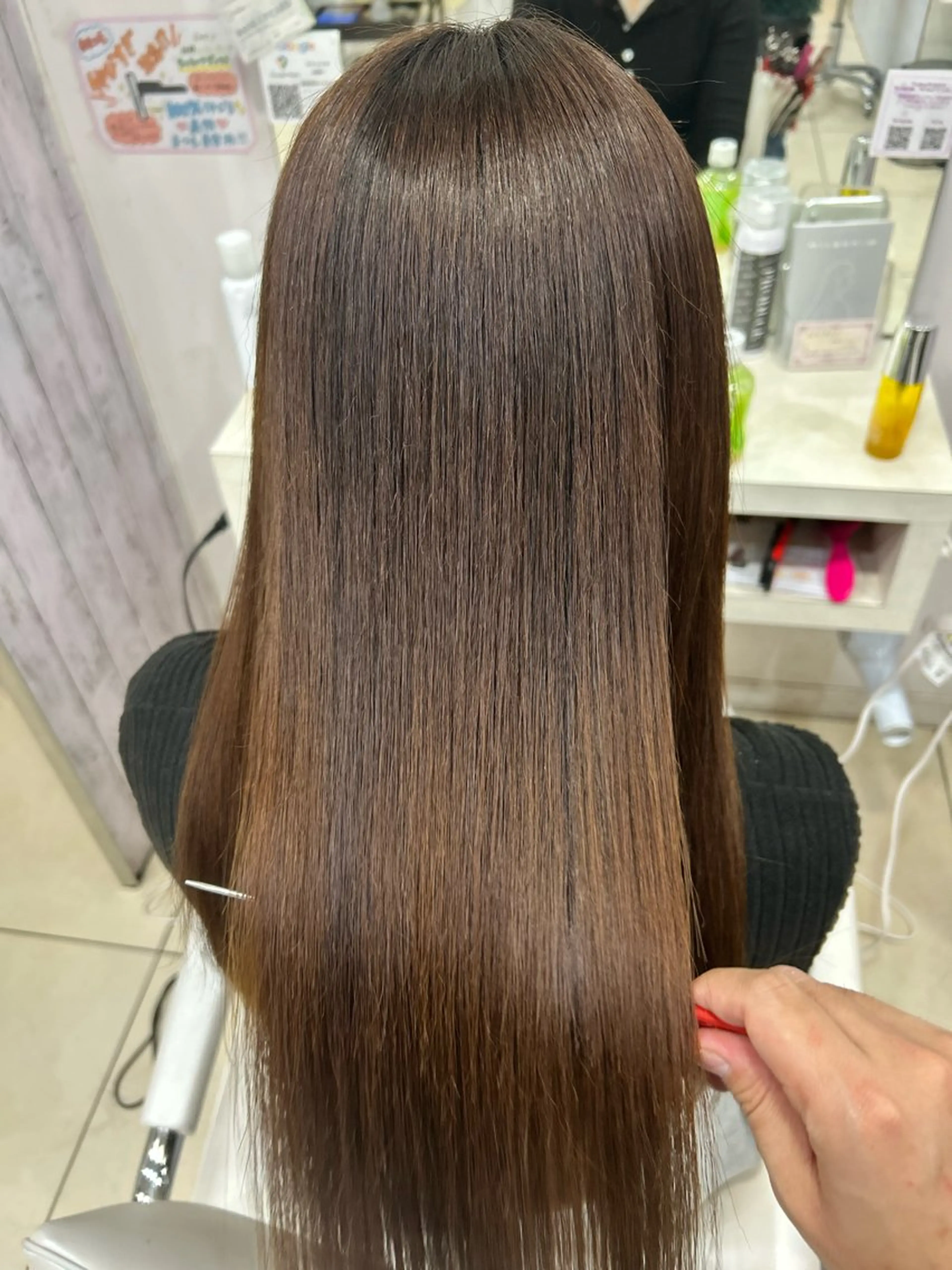 ロング ヘアカラー トリートメント 【髪質改善カラー】 瀧田嵐士🇰🇷のヘアスタイル