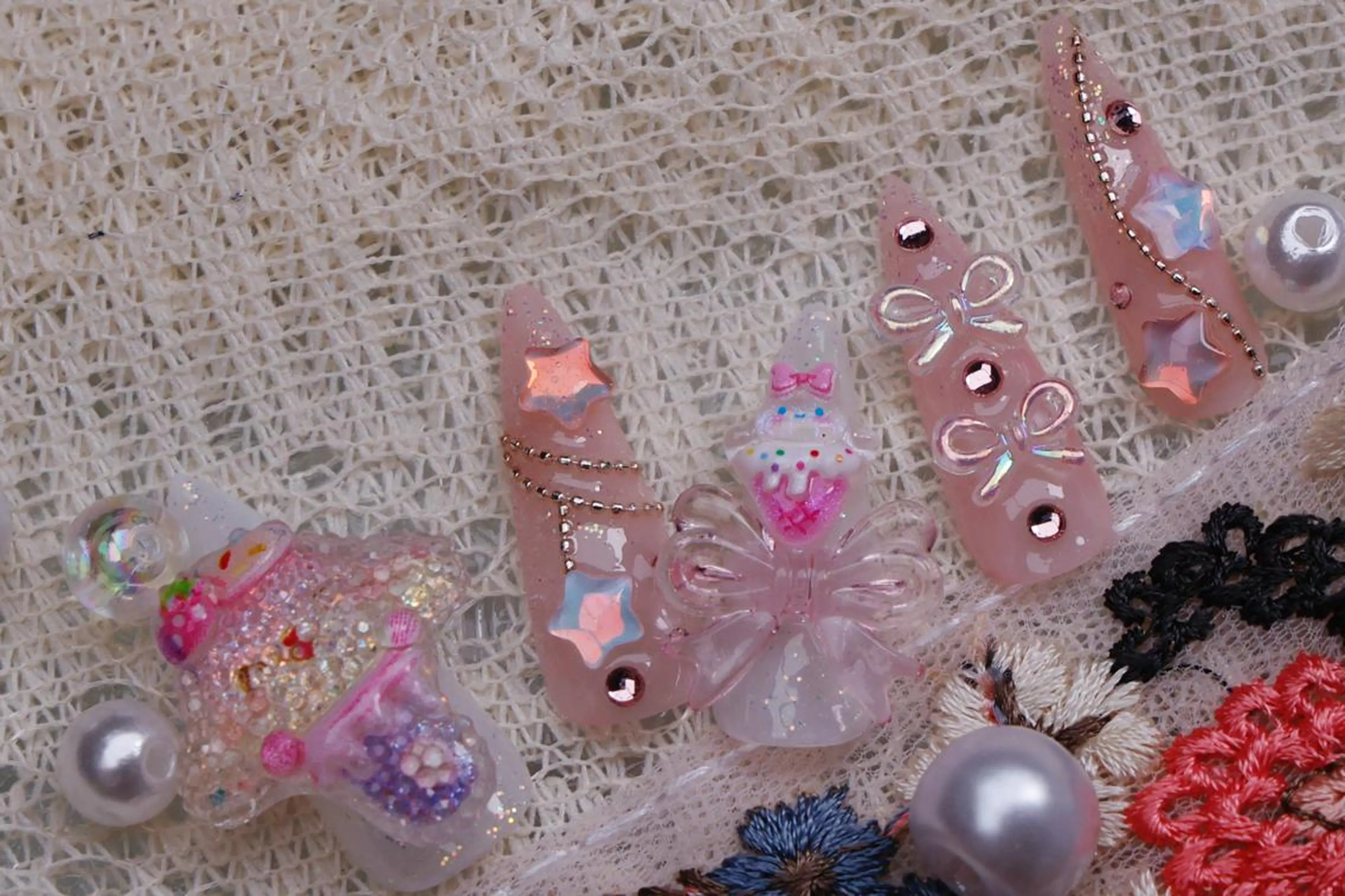 ネイル ハロウィン ロングネイル マグネットネイル スカルプネイル ネイルチップ Mss えりのネイルデザイン