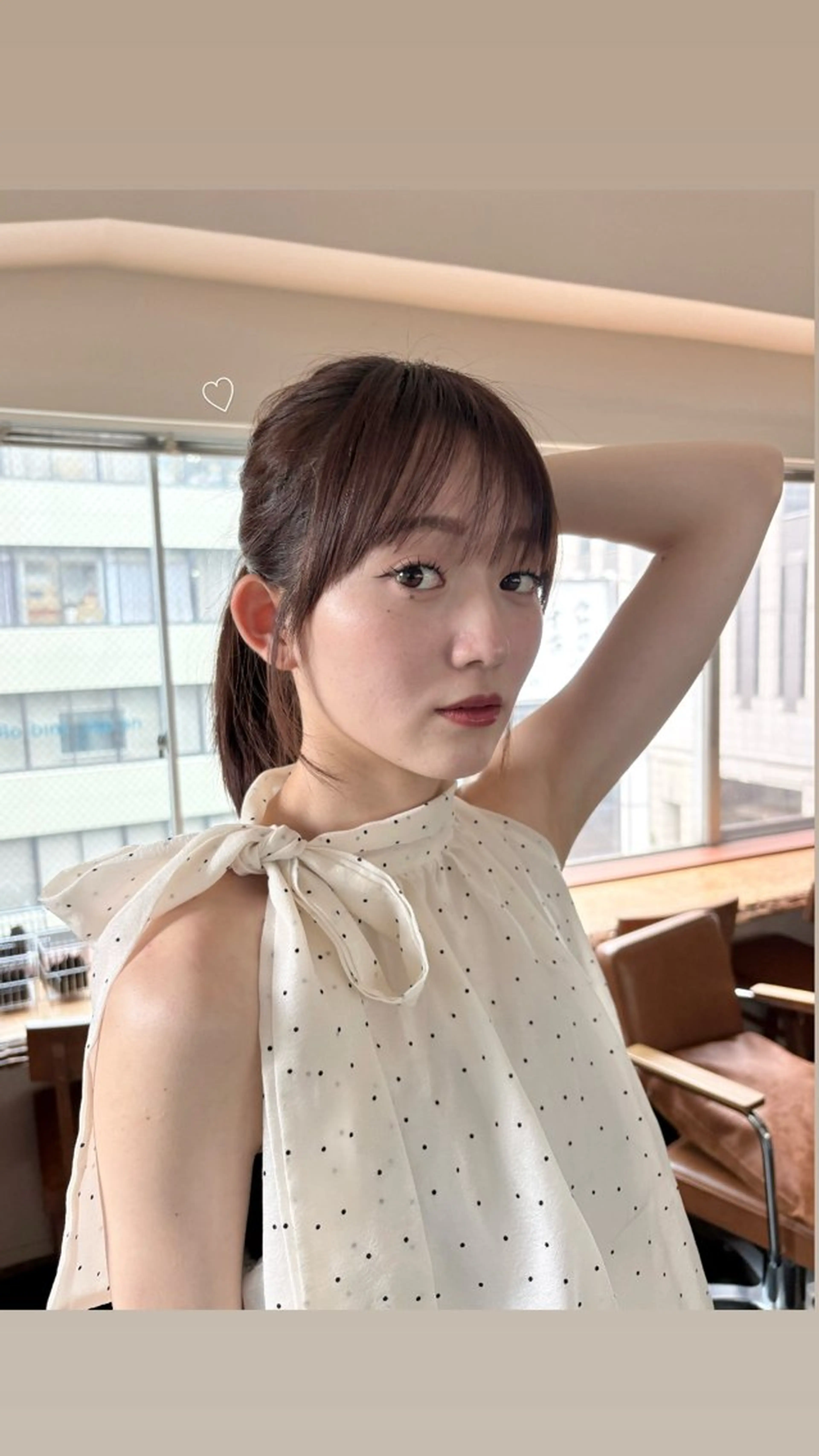 ミディアム カット ヘアカラー トリートメント 透明感カラー/顔周り カット/ののか💞のヘアスタイル