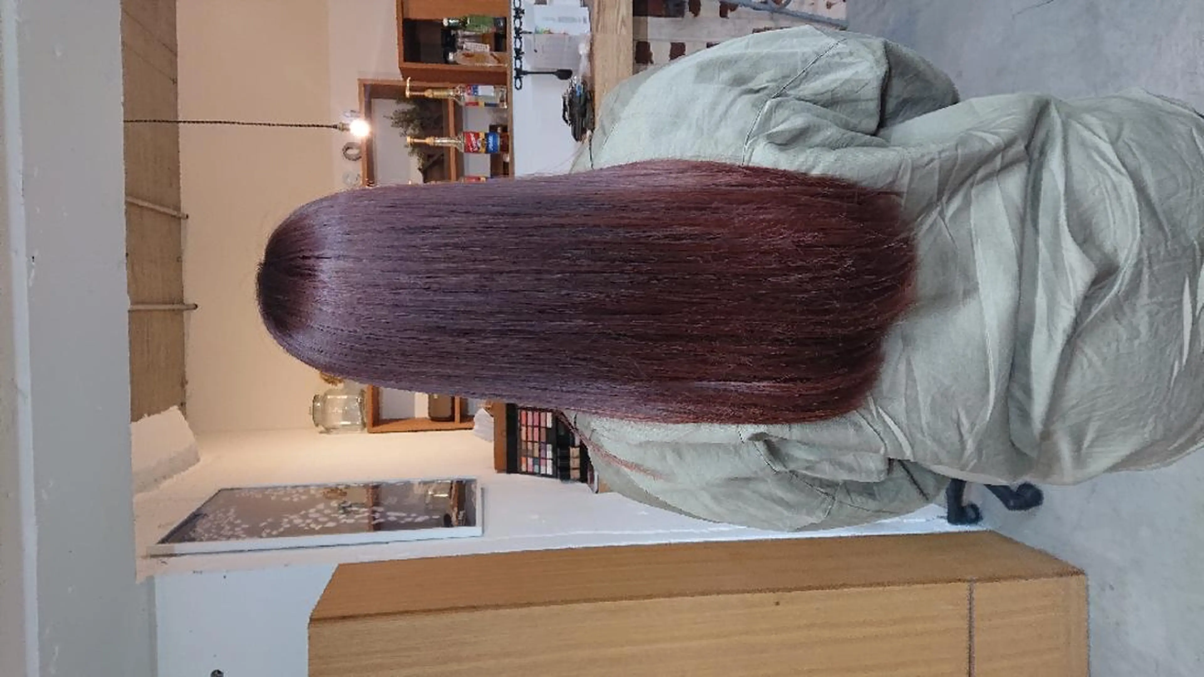 ロング カラー ピンクカラー トリートメント ROSSO 春日部店のヘアスタイル