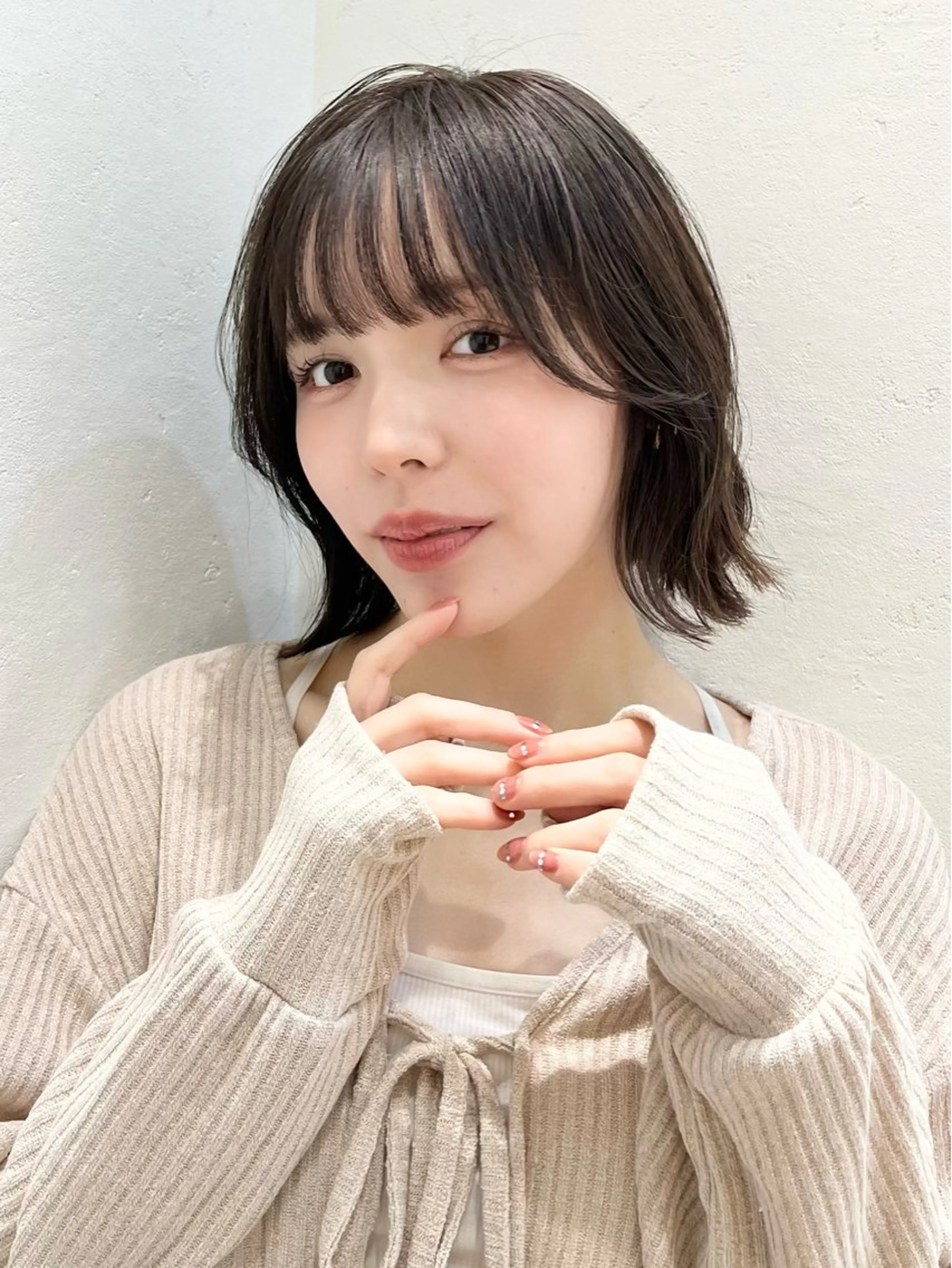 ミディアム ヘアカラー トリートメント 髪質改善/縮毛矯正/ ボブ/店長/槌矢圭悟のヘアスタイル