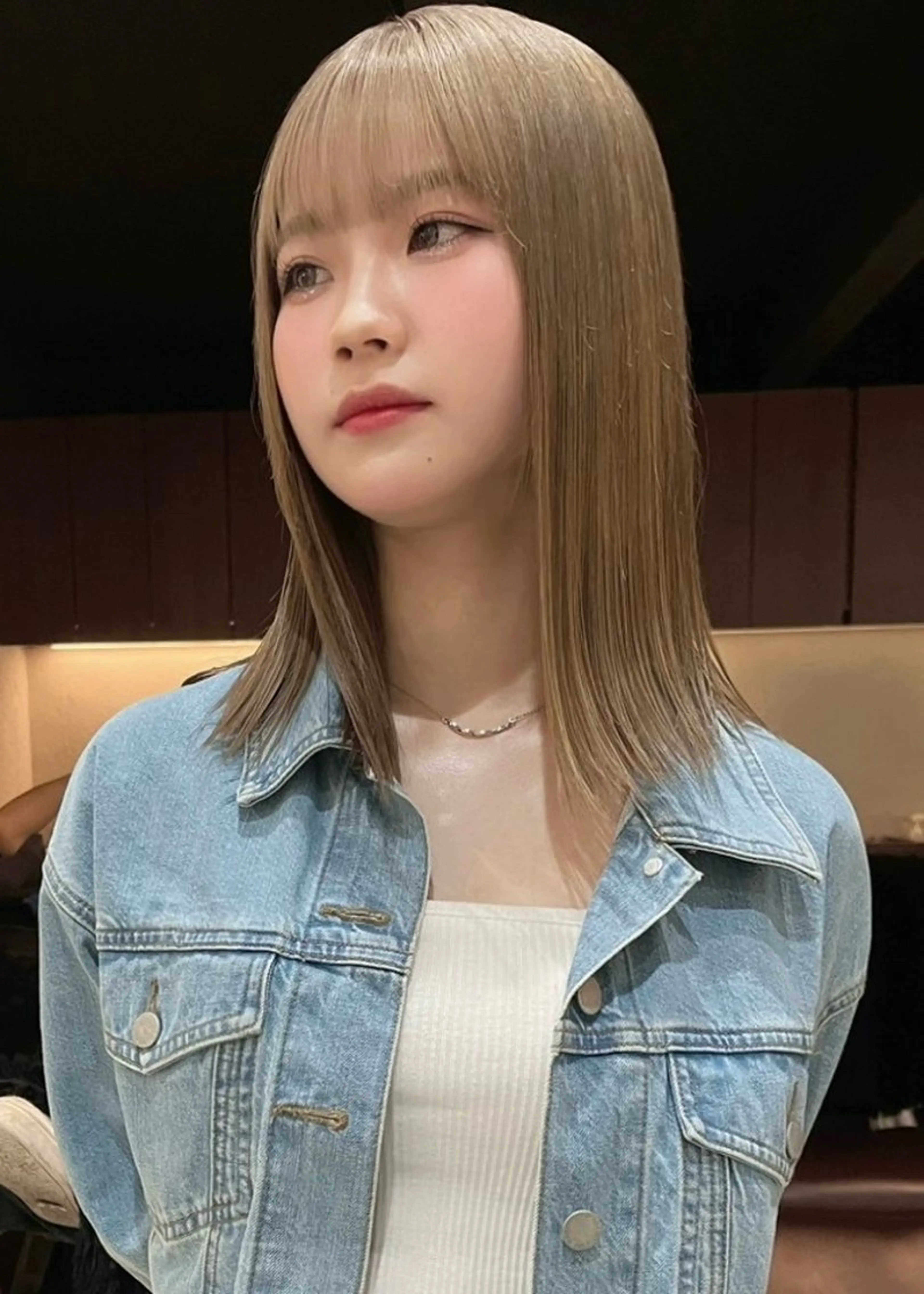 ミディアム 盛れるカットカラー DEAN豊橋店のヘアスタイル