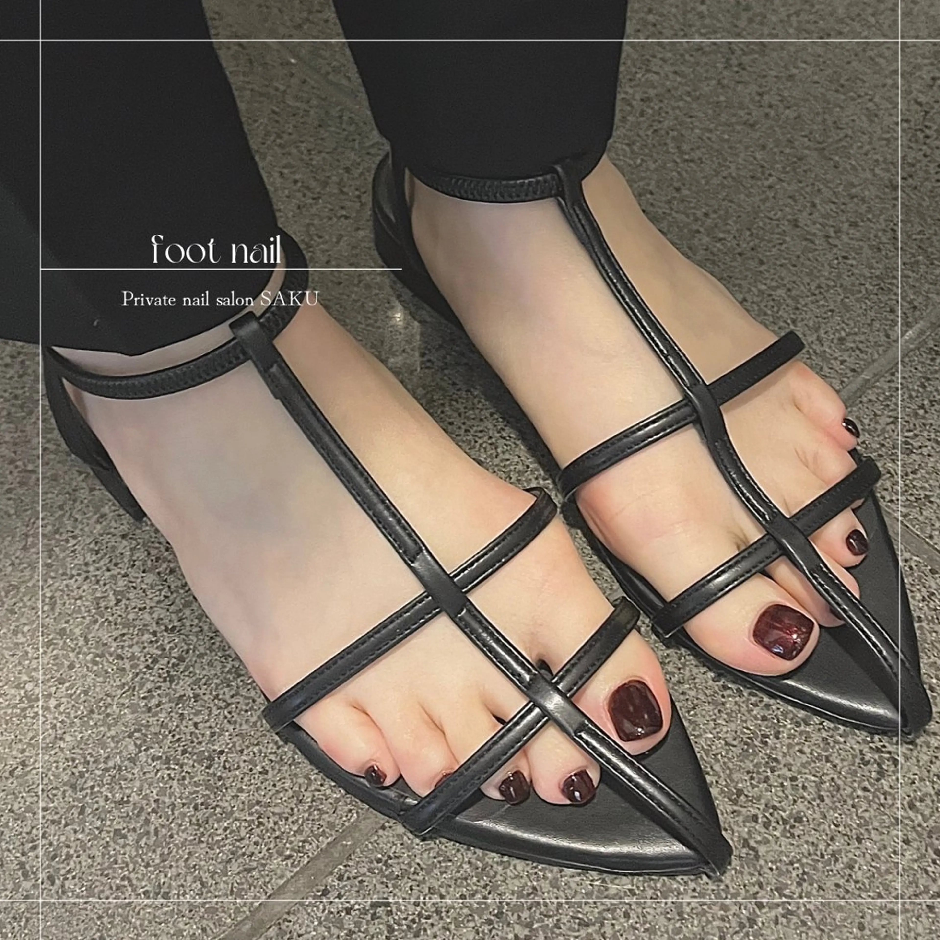 ネイル フットネイル フットネイル SAKU  nail[サクネイル]所属・SAKU nail 作島茜のネイルデザイン