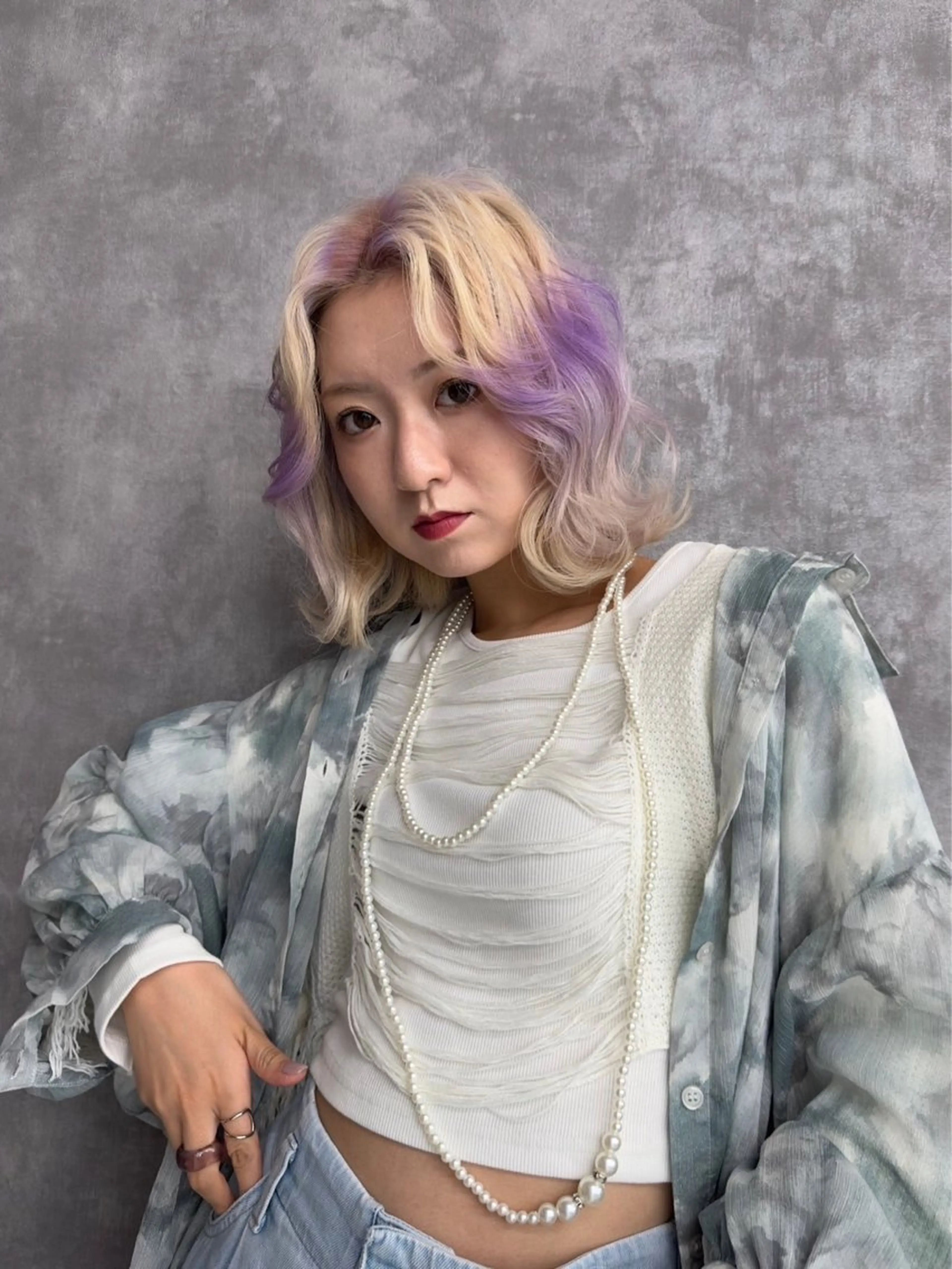 ミディアム 島川 蒼梧のヘアスタイル