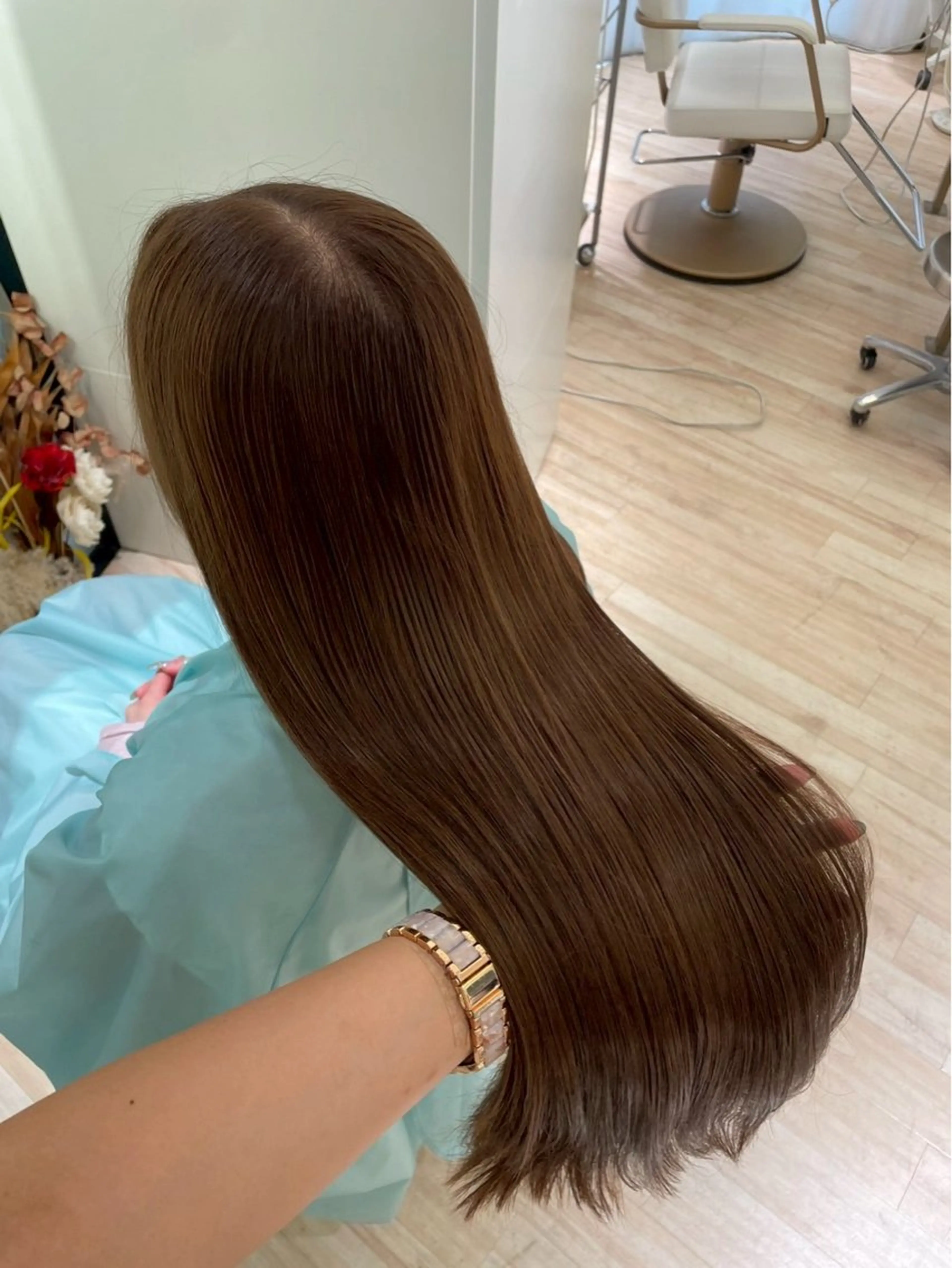 ロング カラー ヘアカラー ParveMix🎀 稲垣 詞葉のヘアスタイル