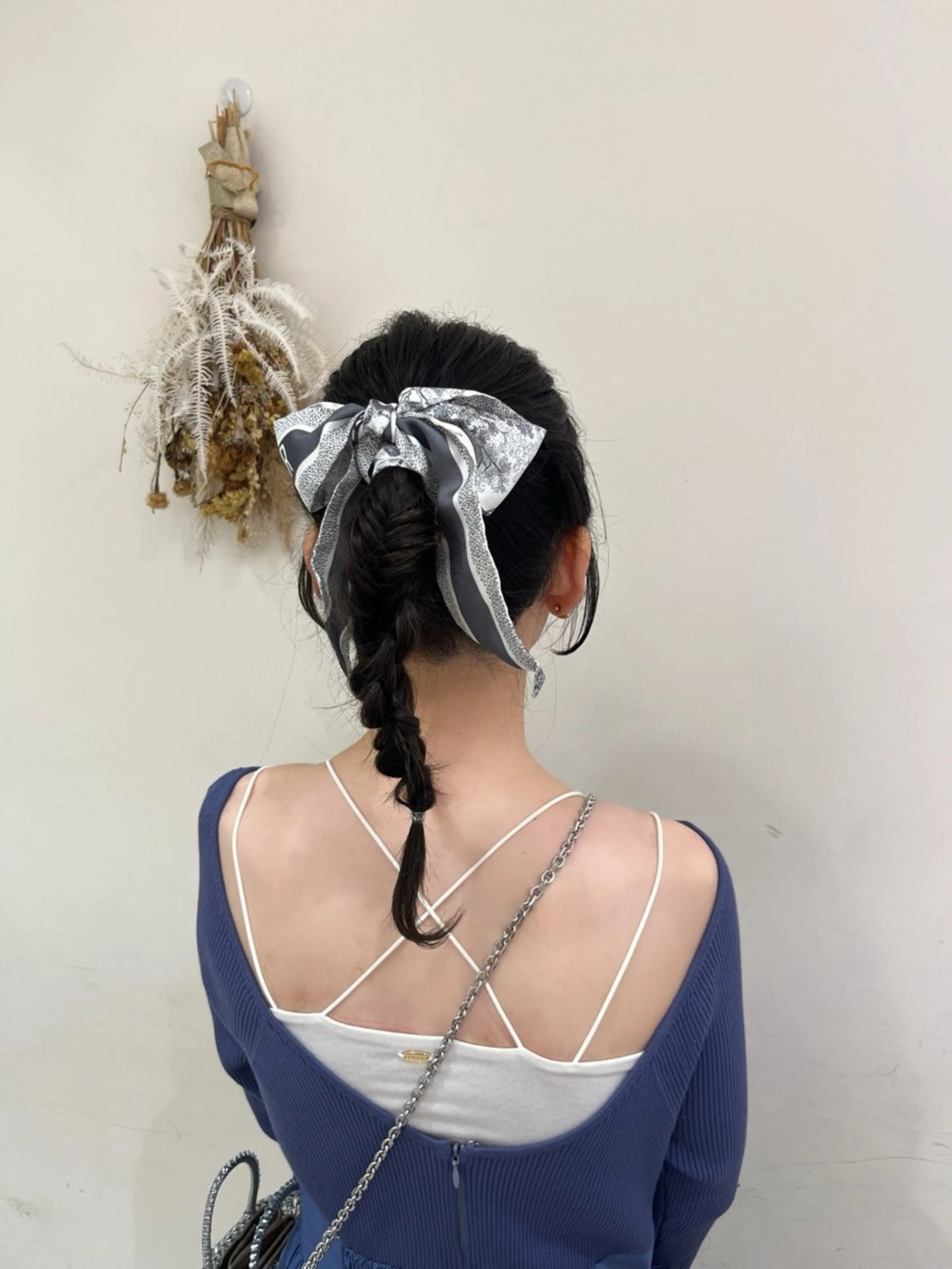 セミロング 透明感カラー/レイヤ ー/縮毛/暗髪/銀座のヘアスタイル