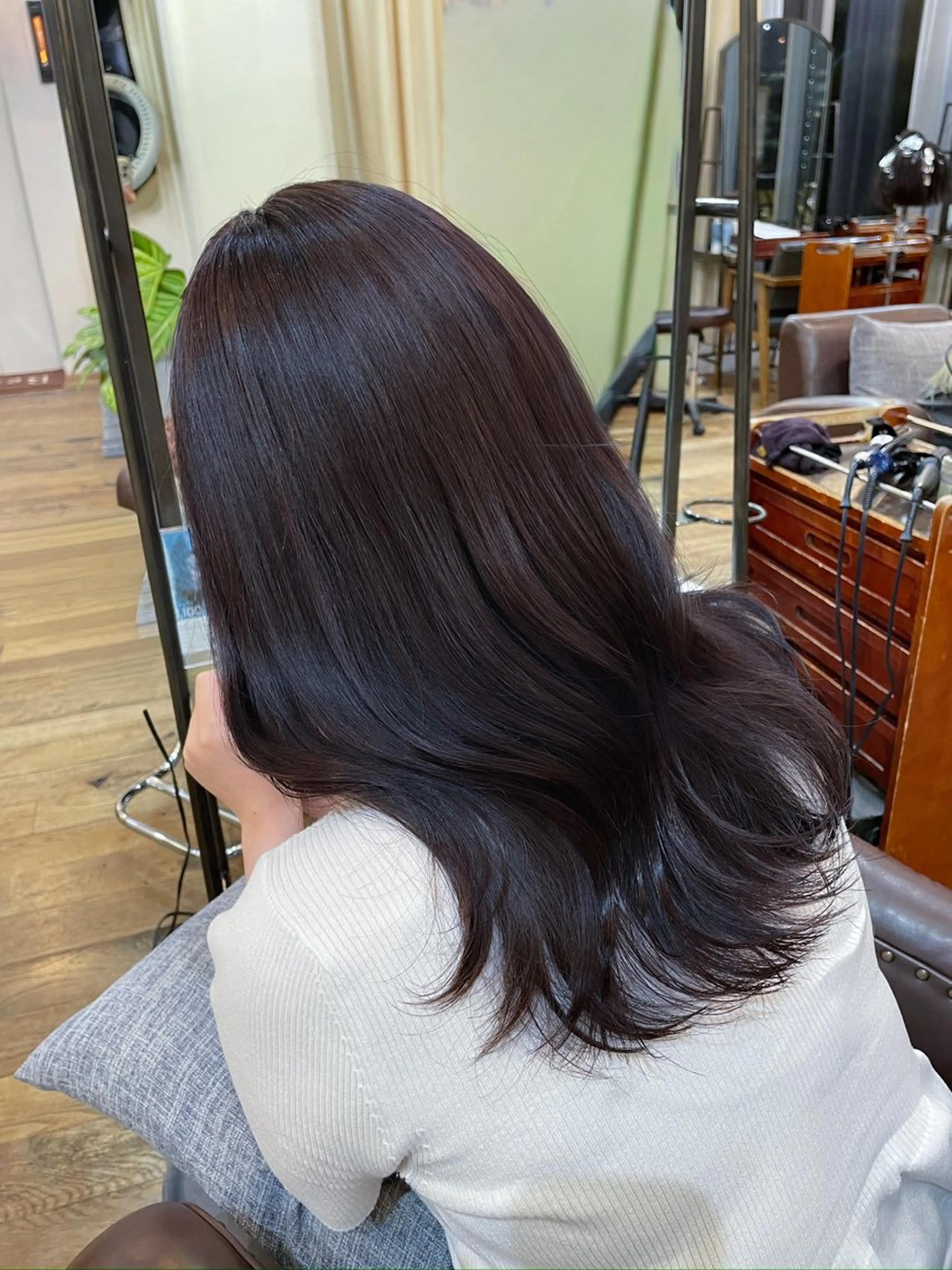 セミロング カラー グレージュ ラベンダーカラー ラベンダーグレージュ ラベンダーグレー ヘアカラー kahona/カラー /パーマ/銀座のヘアスタイル