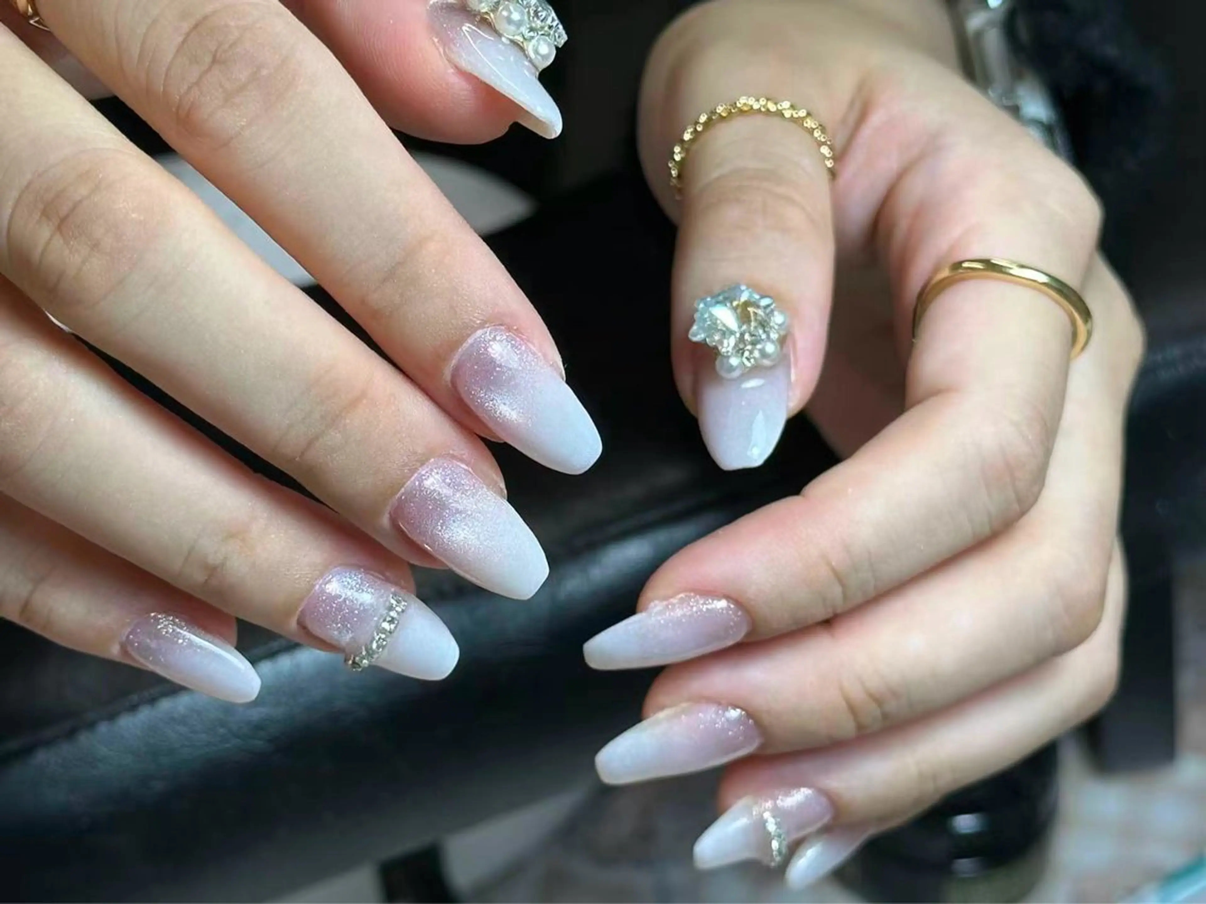 ネイル アートネイル 韓国ネイル 持ち込み ニュアンスネイル ワンカラーネイル イブ ネイリのネイルデザイン