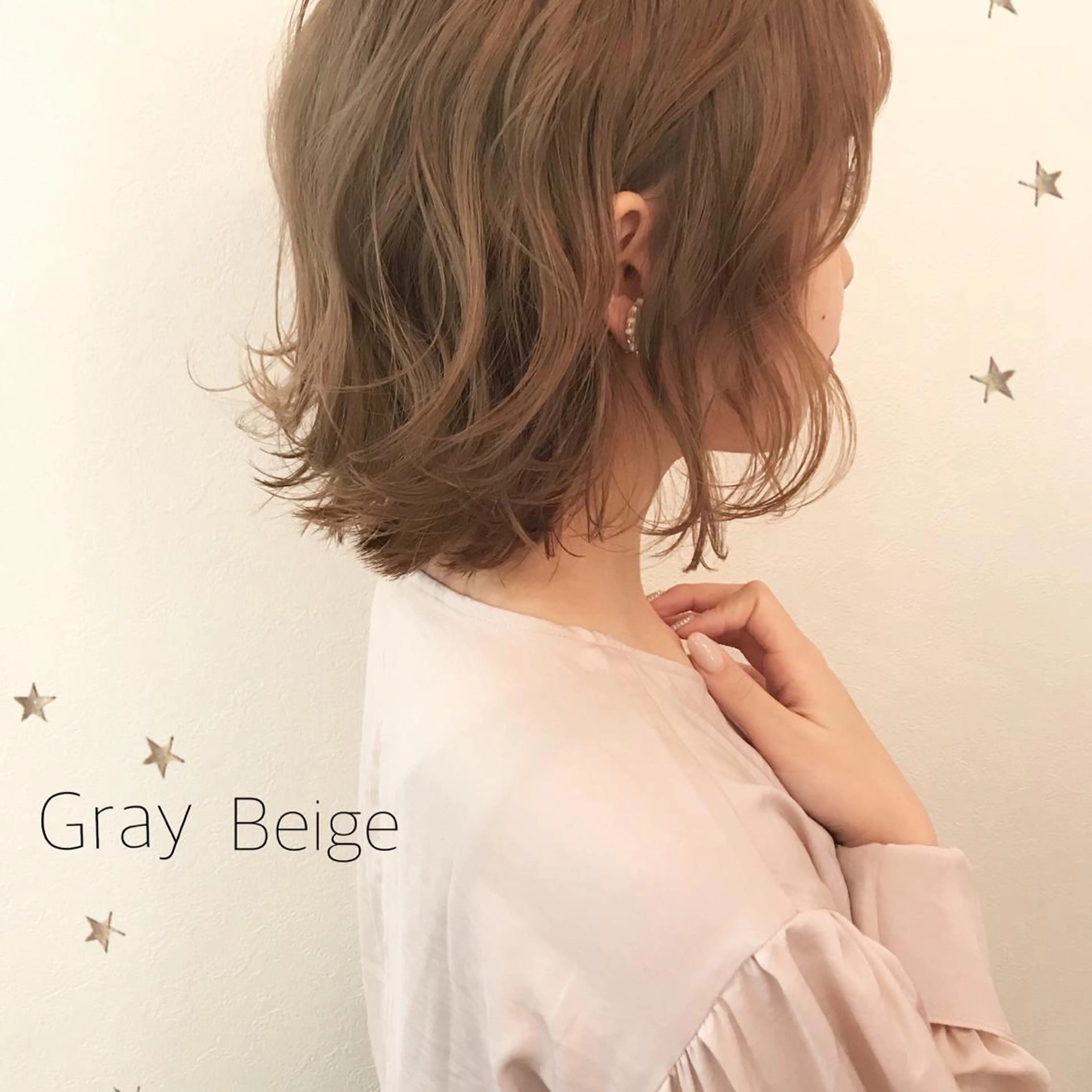 ミディアム カラー 市川 千夏のヘアスタイル