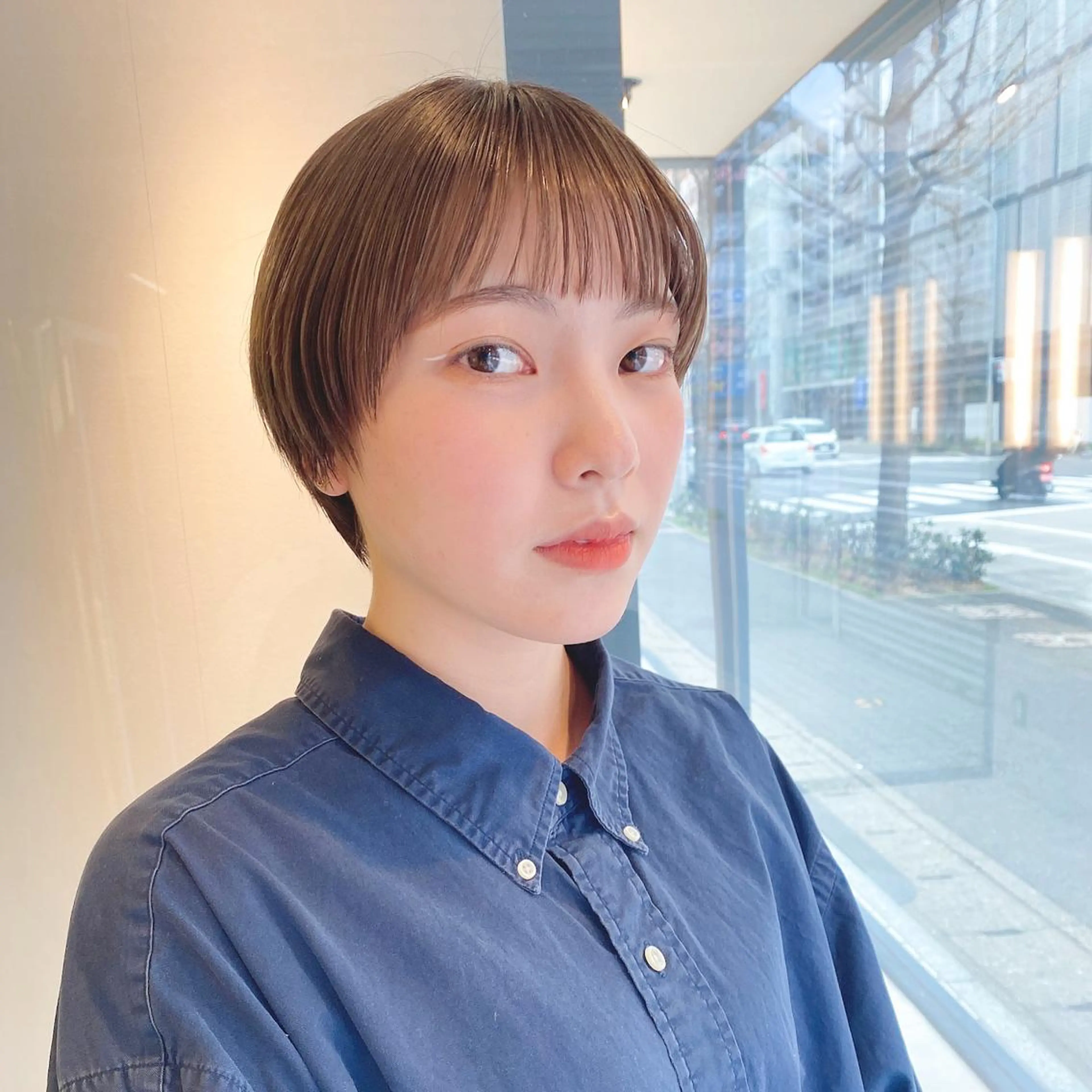 ショート ショートボブ ショートレイヤー ハンサムショート ボブ レイヤーカット カット ヘアカラー トリートメント ヘッドスパ 木原良 (キハラ リョウ)のヘアスタイル