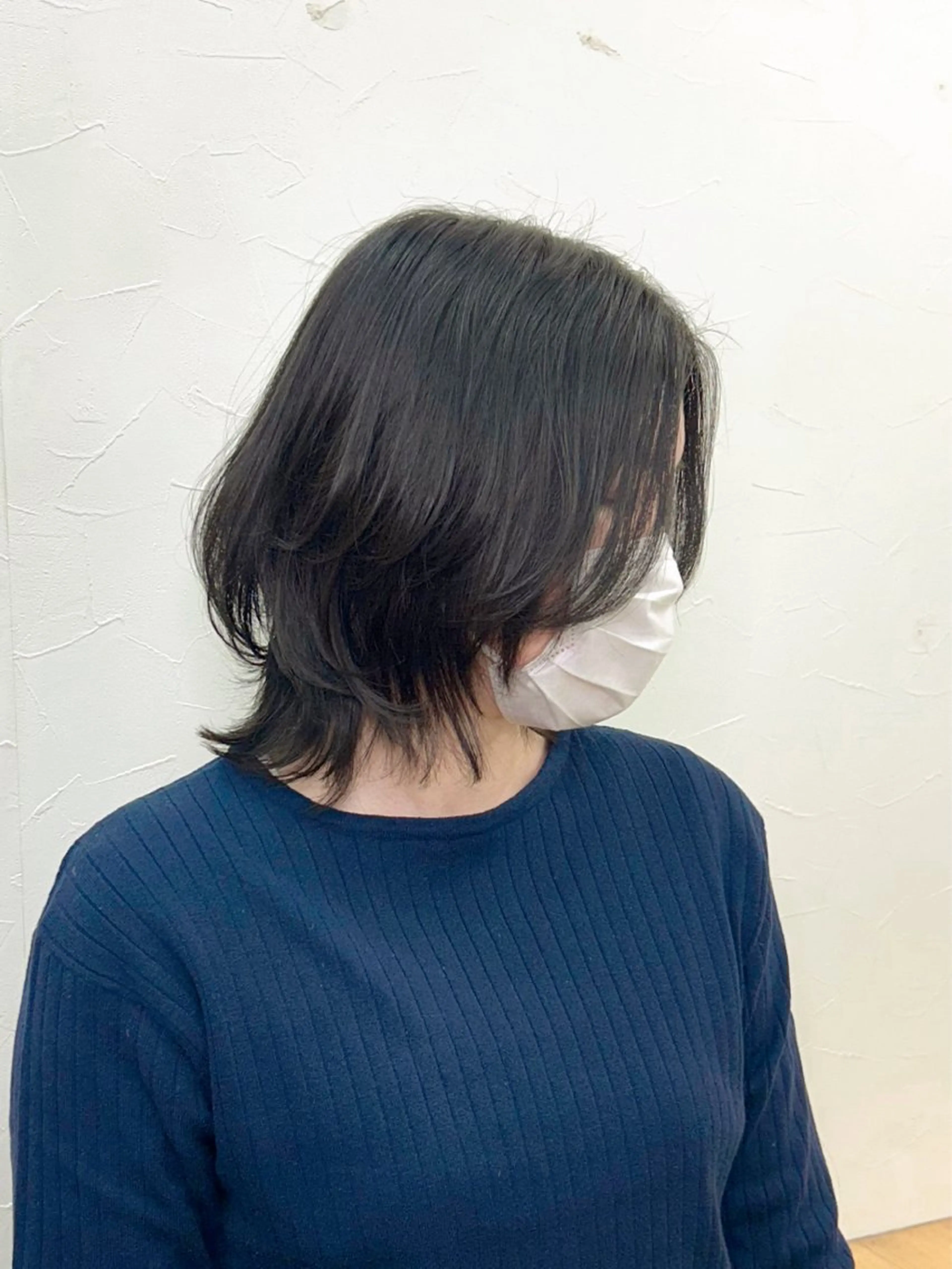 ミディアム ボブレイヤー ボブ レイヤーカット ウルフカット 冨田 豊のヘアスタイル