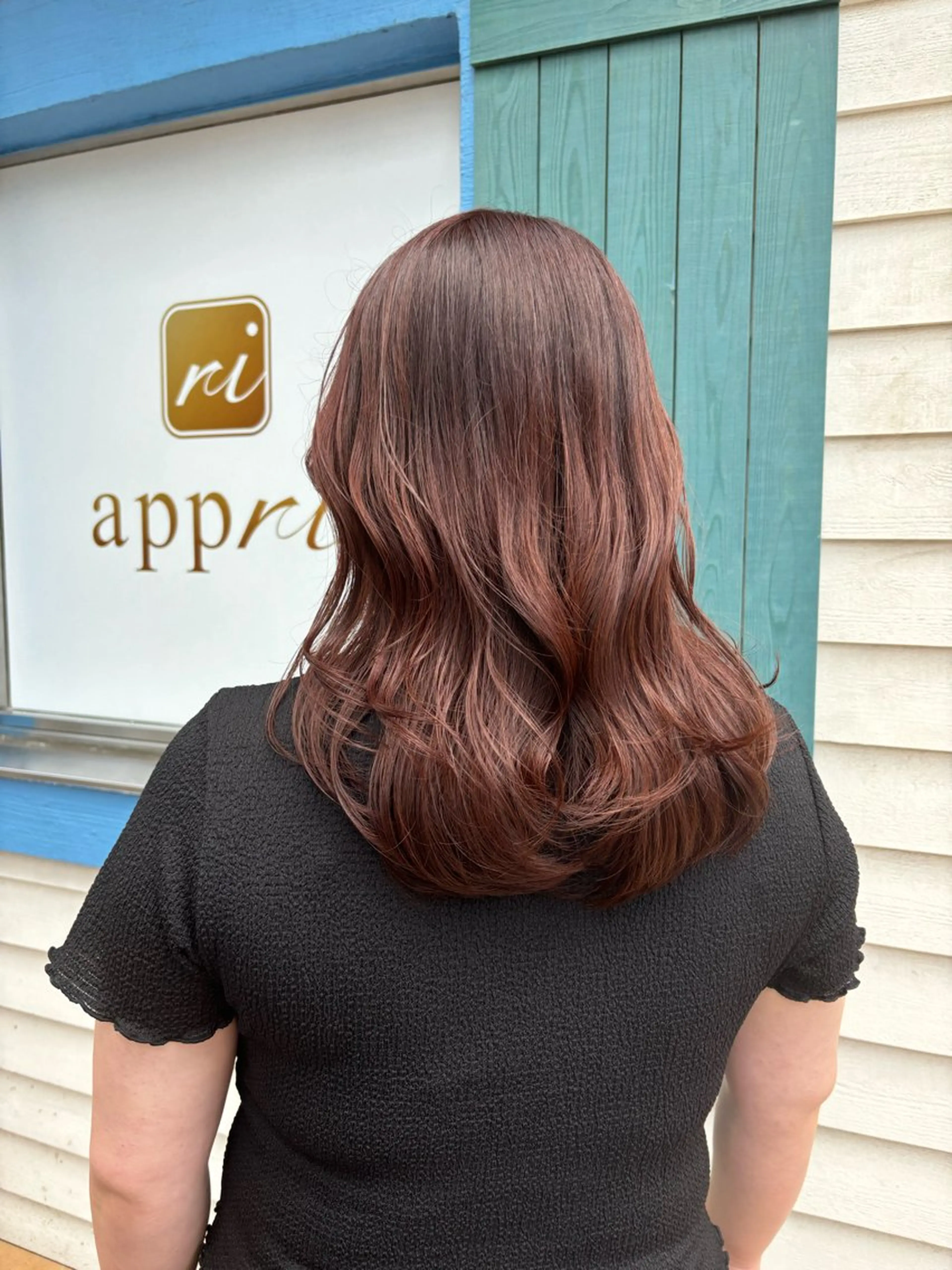 セミロング カラー ヘアアレンジ ブラウンカラー オレンジ レッドカラー レッドブラウン ヘアカラー トリートメント 🌷艶髪/髪質改善/ 松村きさら🌷のヘアスタイル