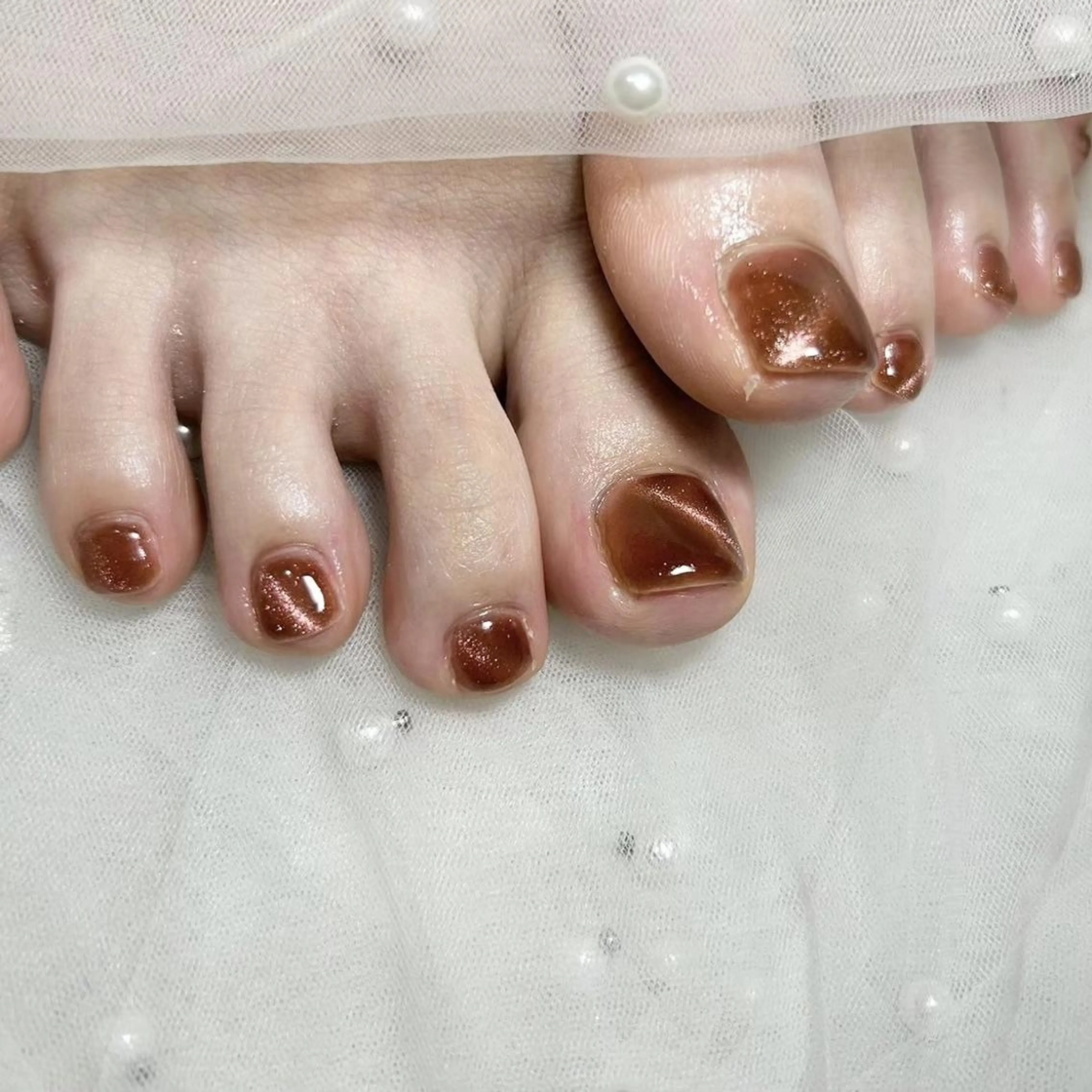 ジェルオフ無料☆フットmagunet✨甘皮ケア込！の写真