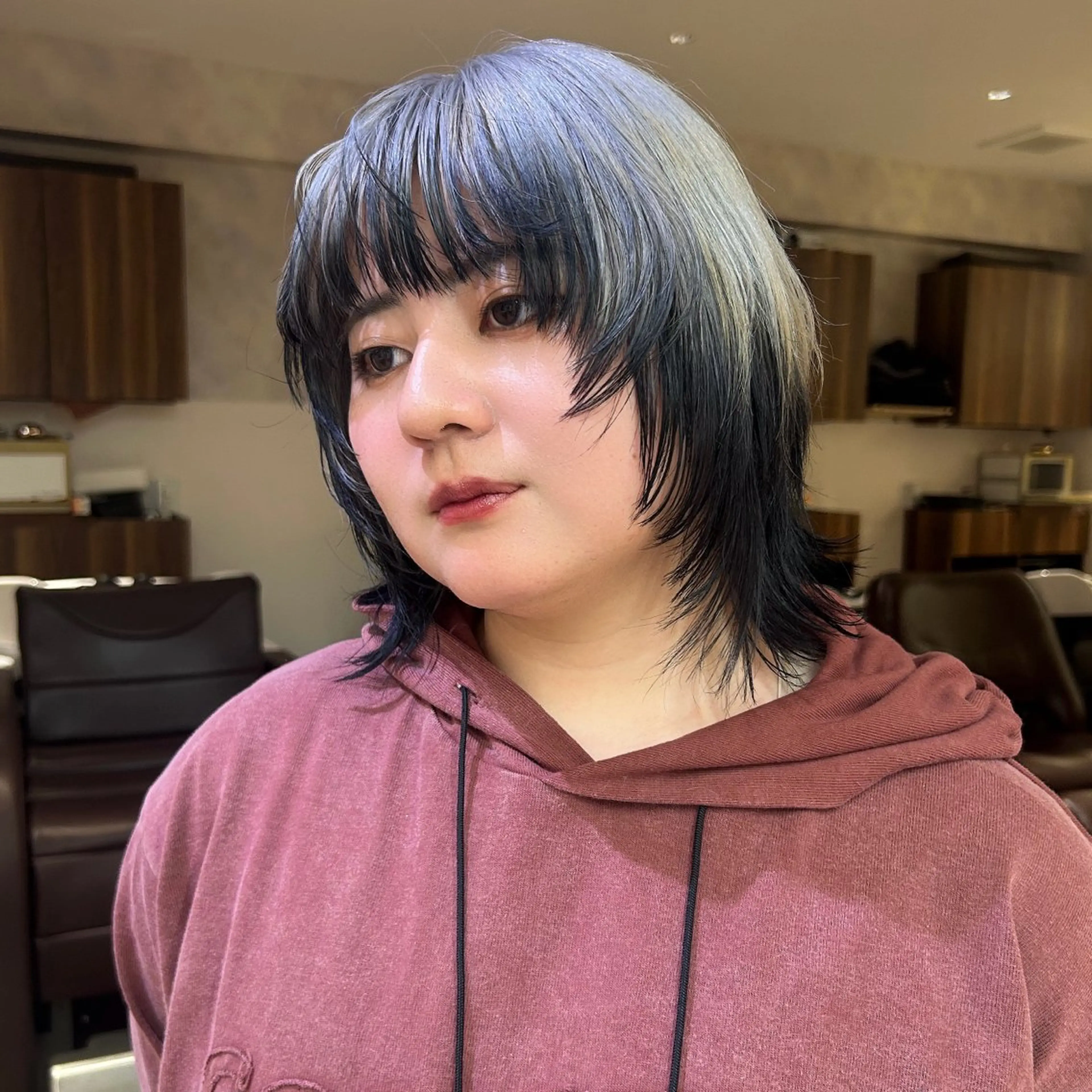 ミディアム カラー ブリーチ デザインカラー ヘアカラー トリートメント 横浜カラー/パーマ/ SAKI💫のヘアスタイル