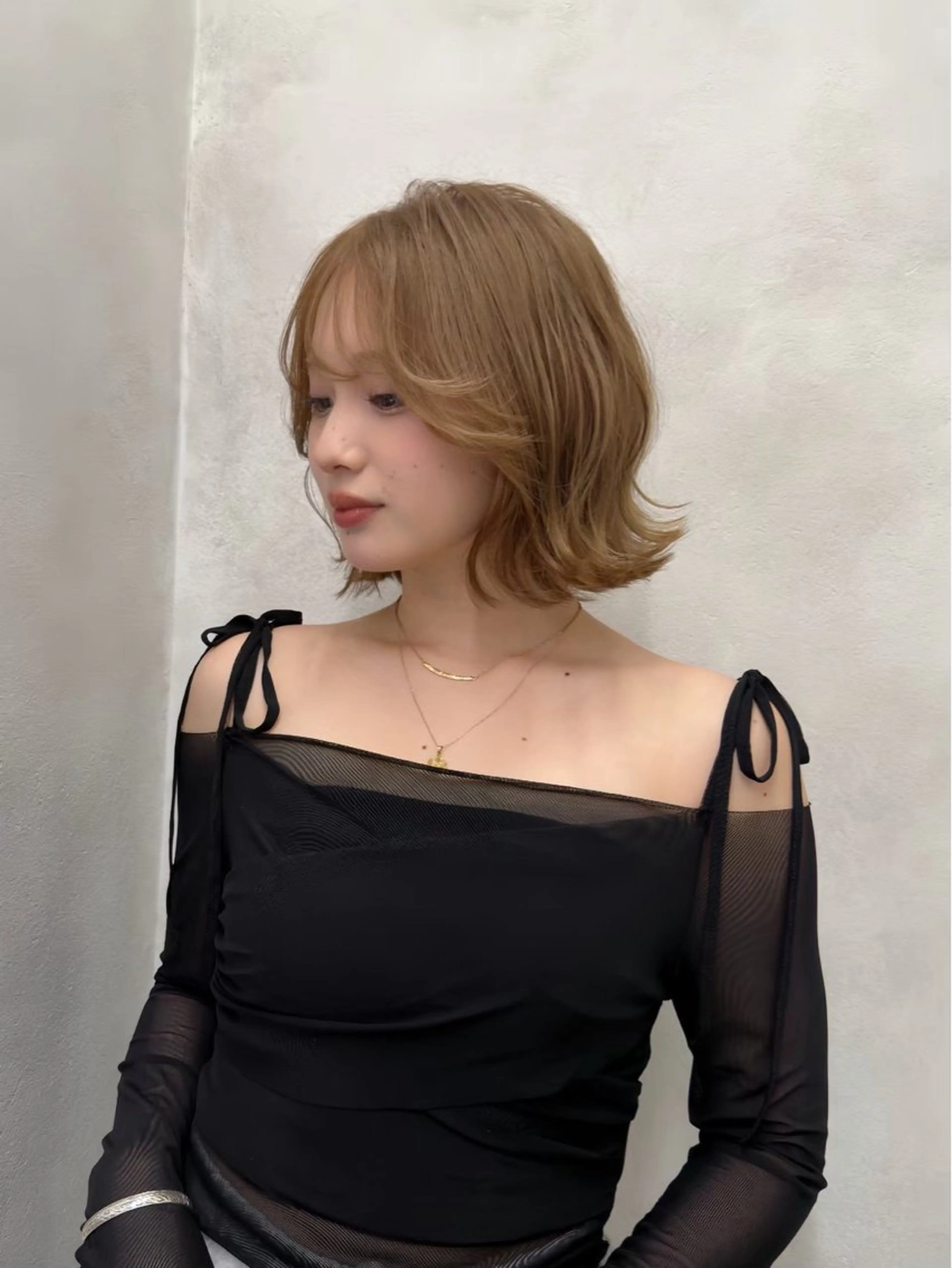 ミディアム カラー ヘアカラー 🎀HARU ボブ/ヘアセット🫧のヘアスタイル