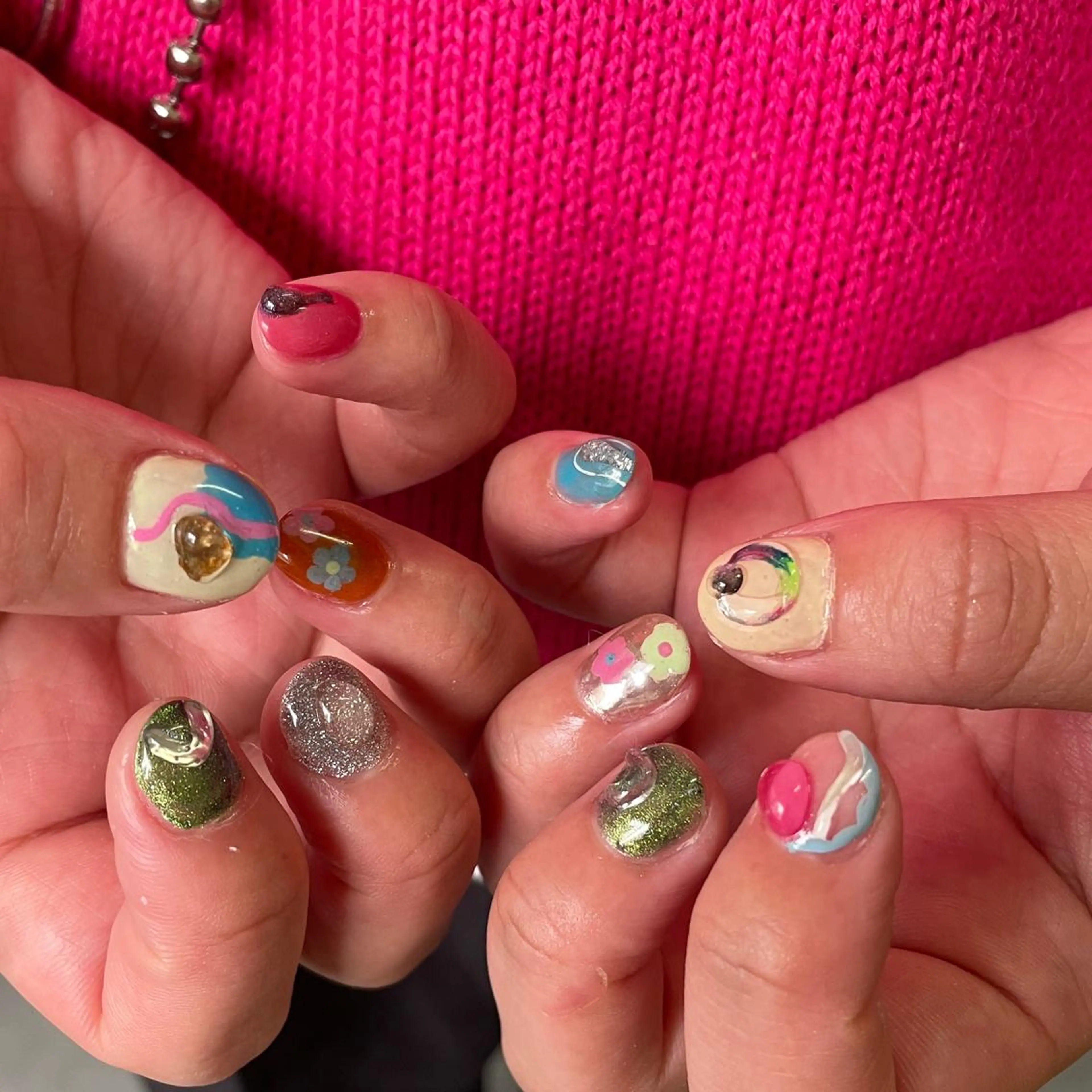 ネイル ハンドネイル フットネイル ゆびノさき茨木店 ニュアンス/アートのネイルデザイン