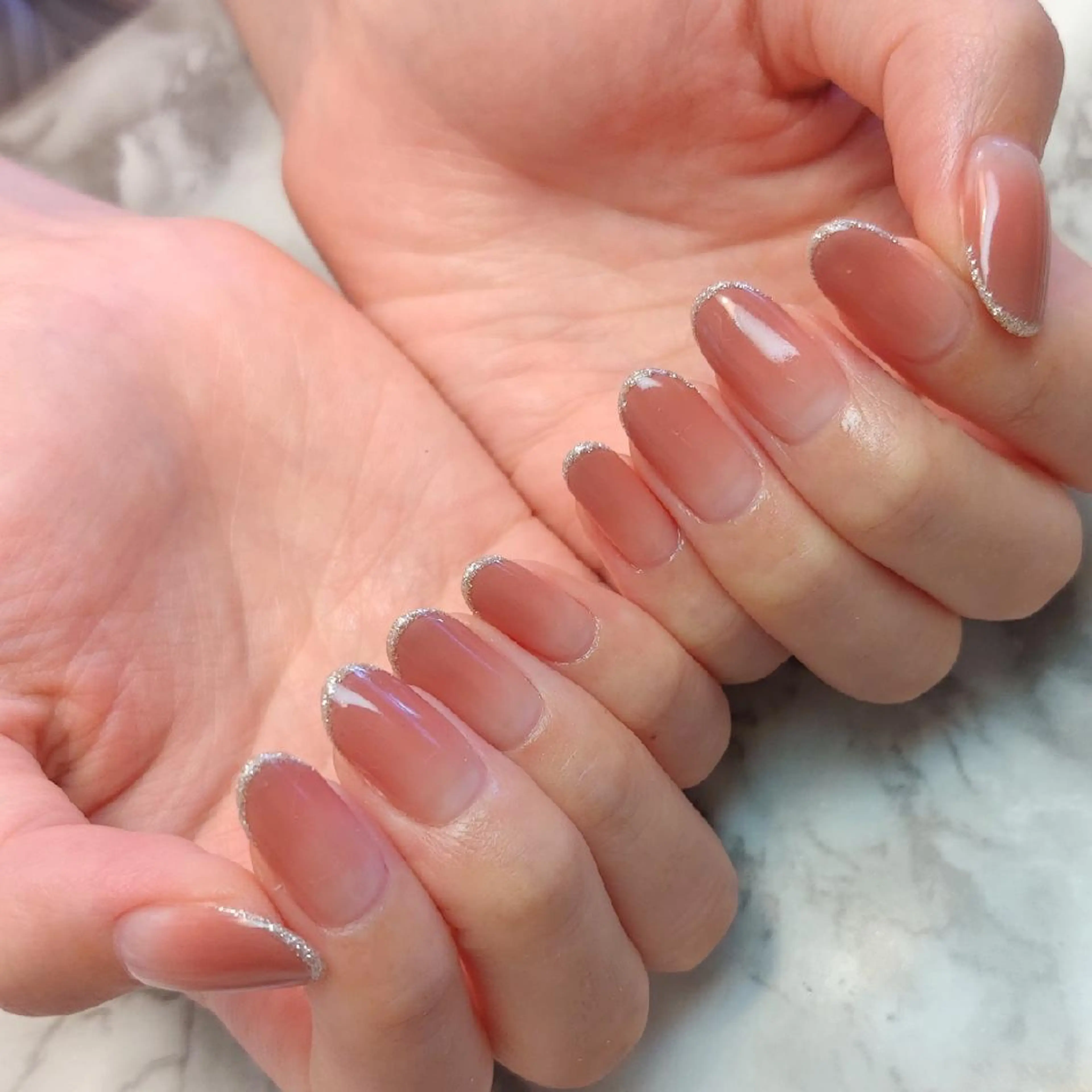 ネイル フレンチネイル ジェヌインネイル 河内のネイルデザイン