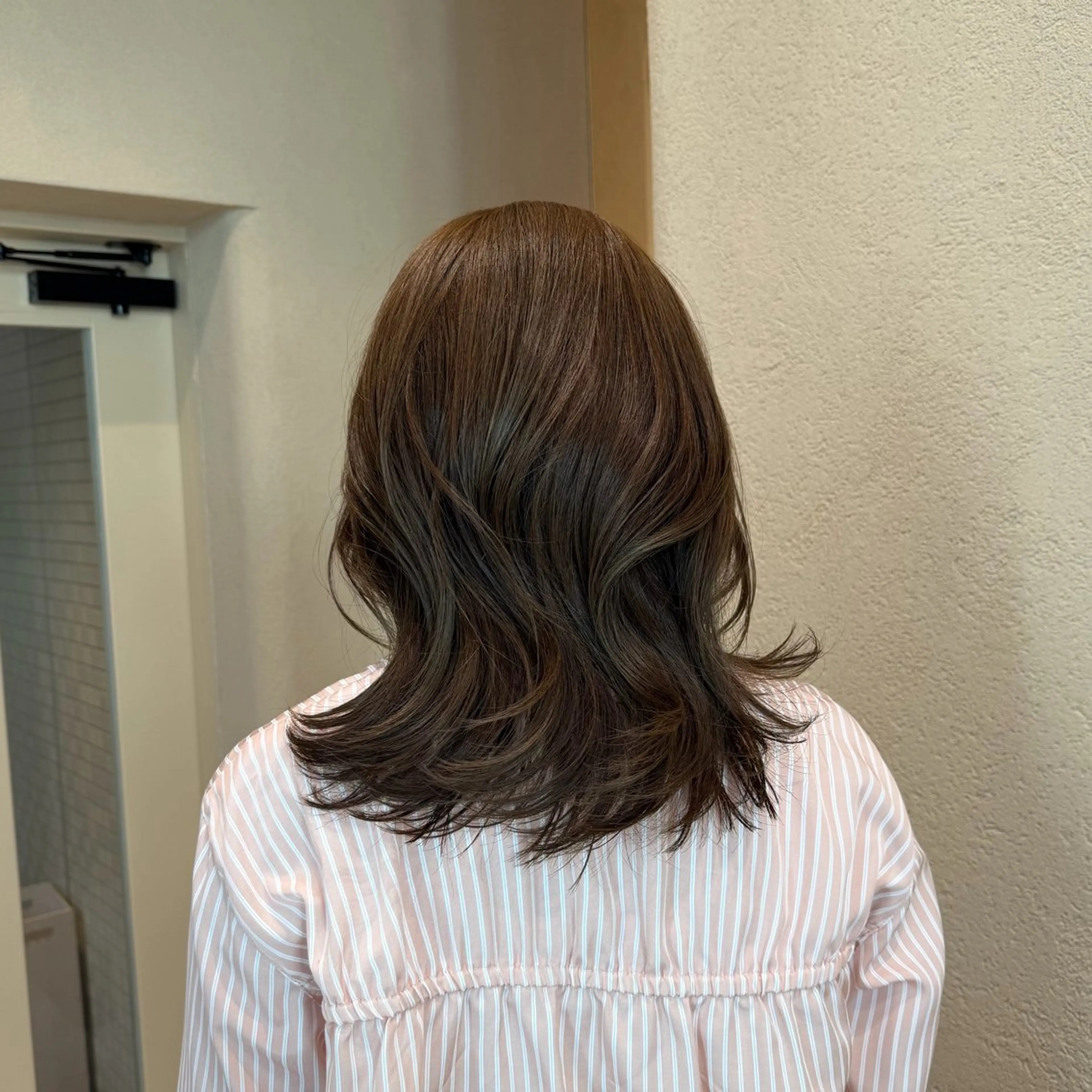 ミディアム カラー ベージュカラー オリーブベージュ カット ヘアカラー トリートメント 暖色系カラー/オリー ブカラー💚宮城のヘアスタイル