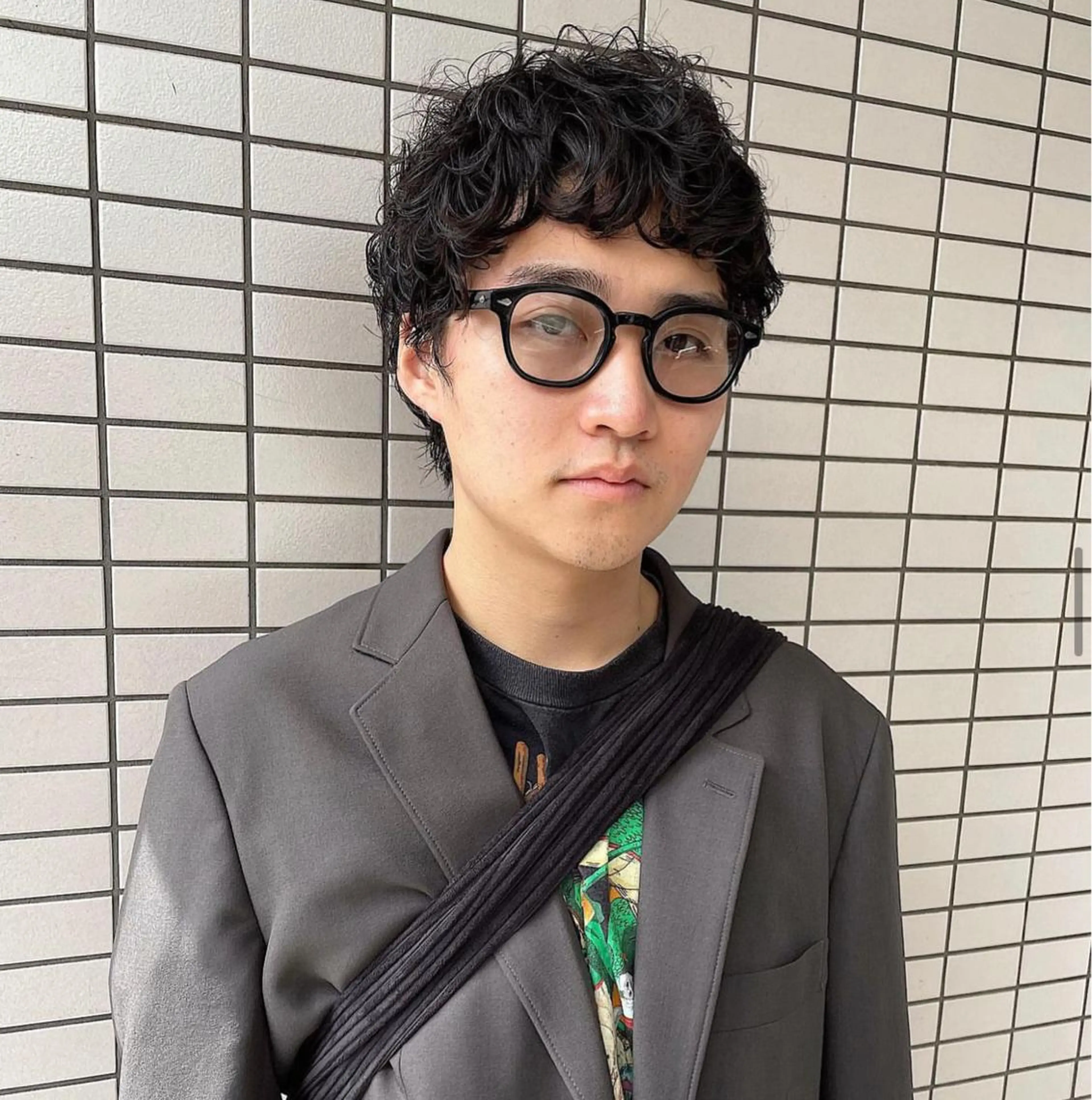 ショート メンズ メンズパーマ 渋谷/原宿/メンズ/ コヤマトモヤのヘアスタイル