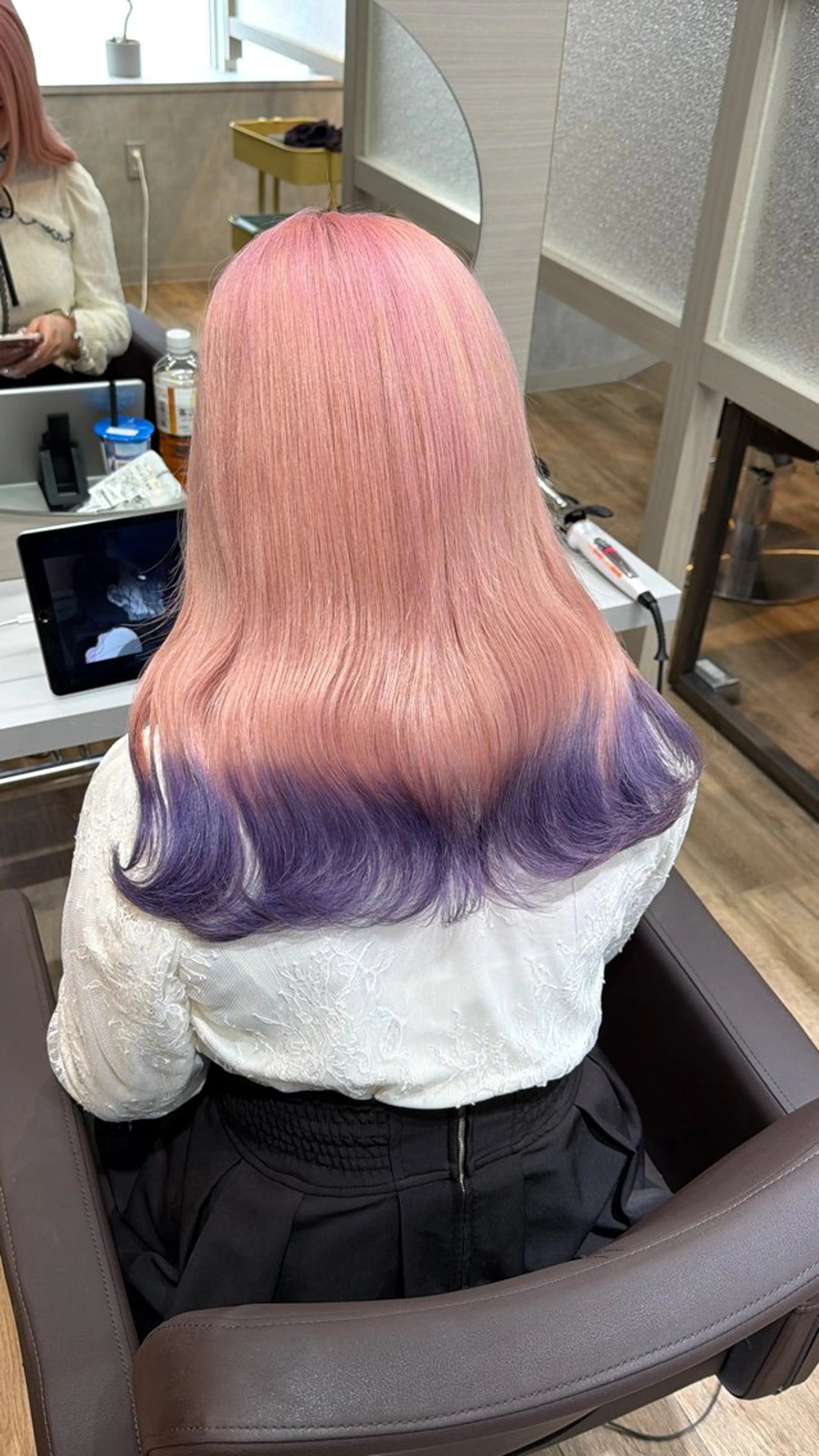 ロング カラー ヘアカラー AIRI/難波/ ハイトーン/髪質改善のヘアスタイル