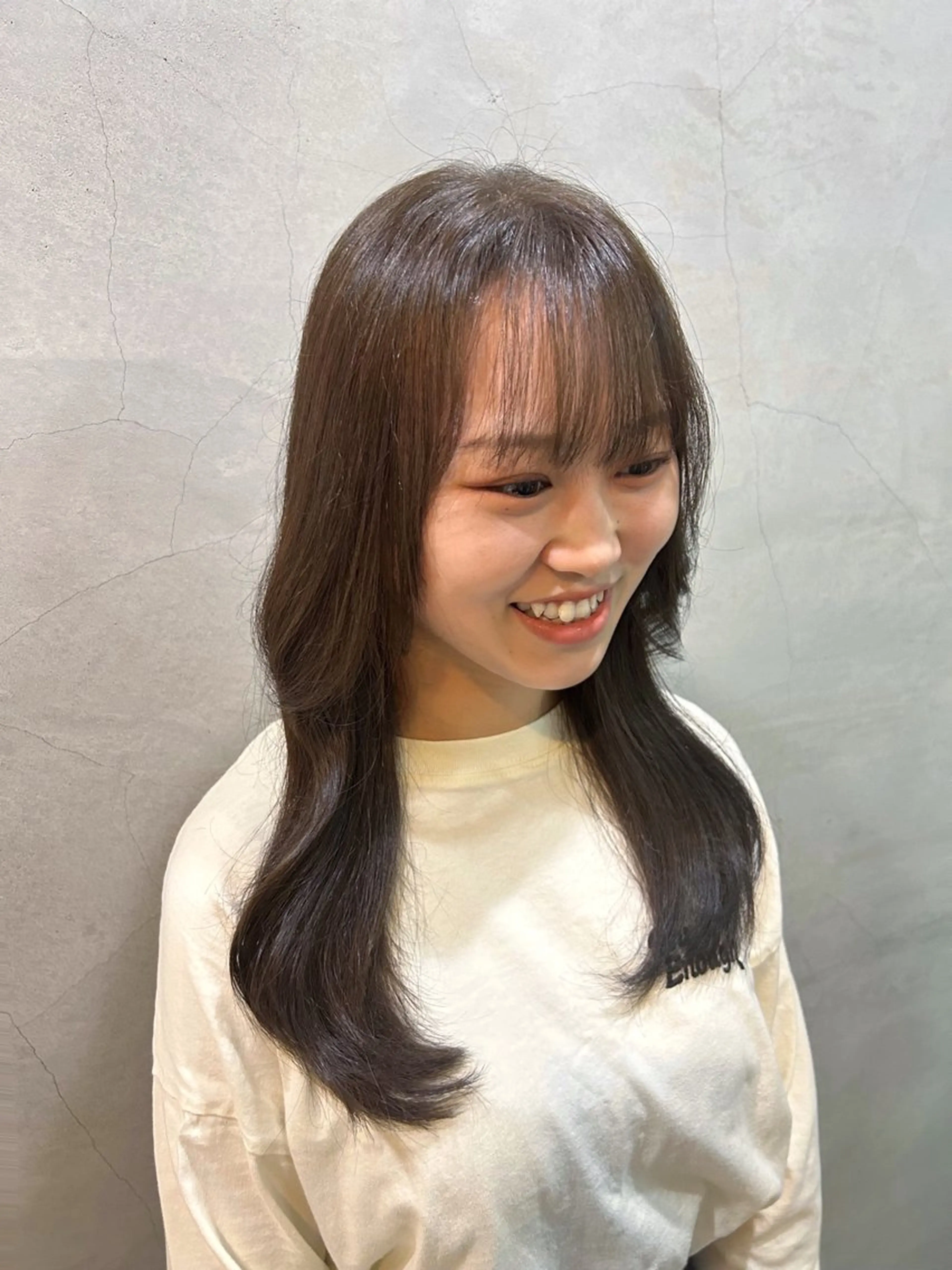 ロング カラー グレージュ Hair Muse'e 大西店所属・水谷 優華のヘアスタイル