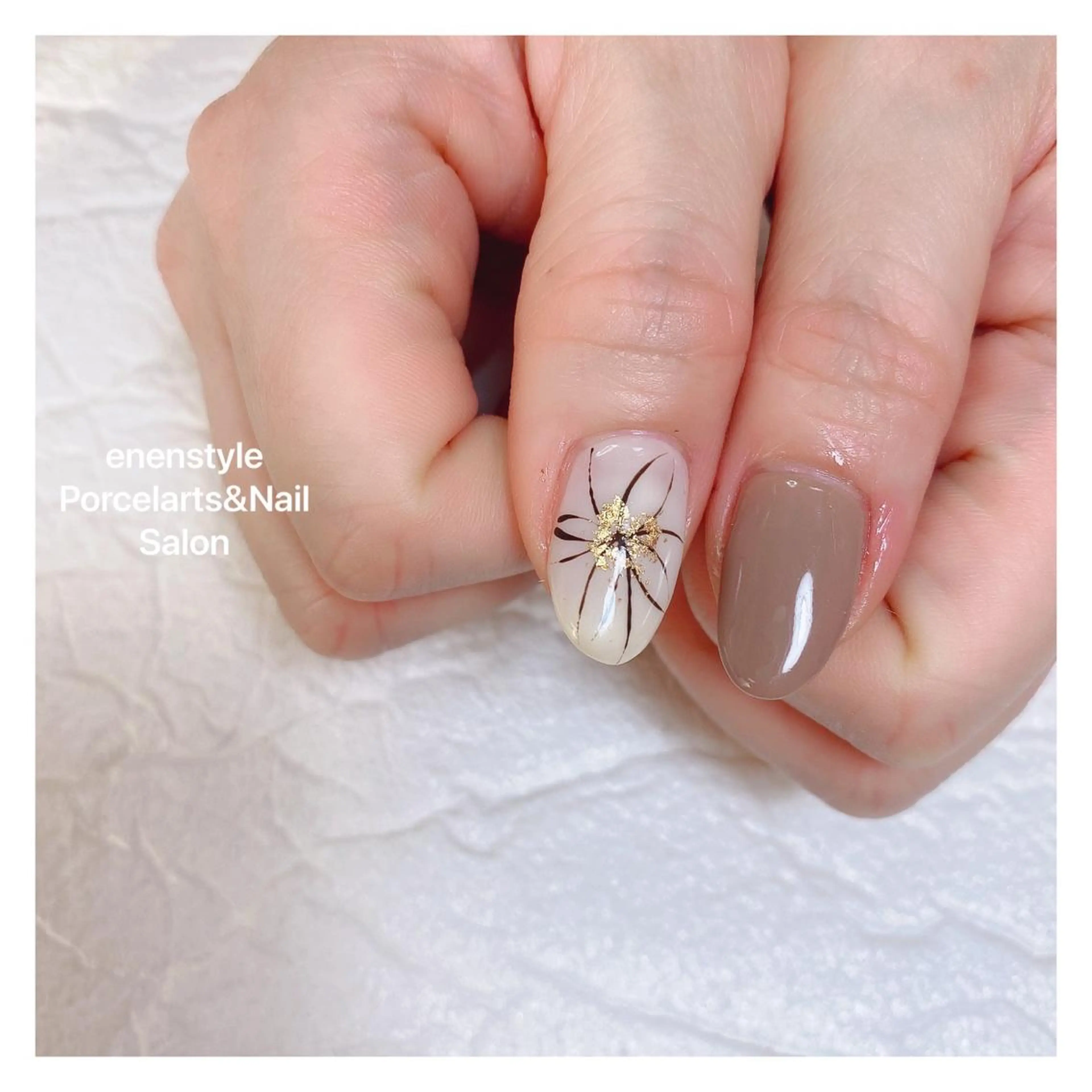 ミディアム ネイル ハンドネイル 👑enen style👑のネイルデザイン