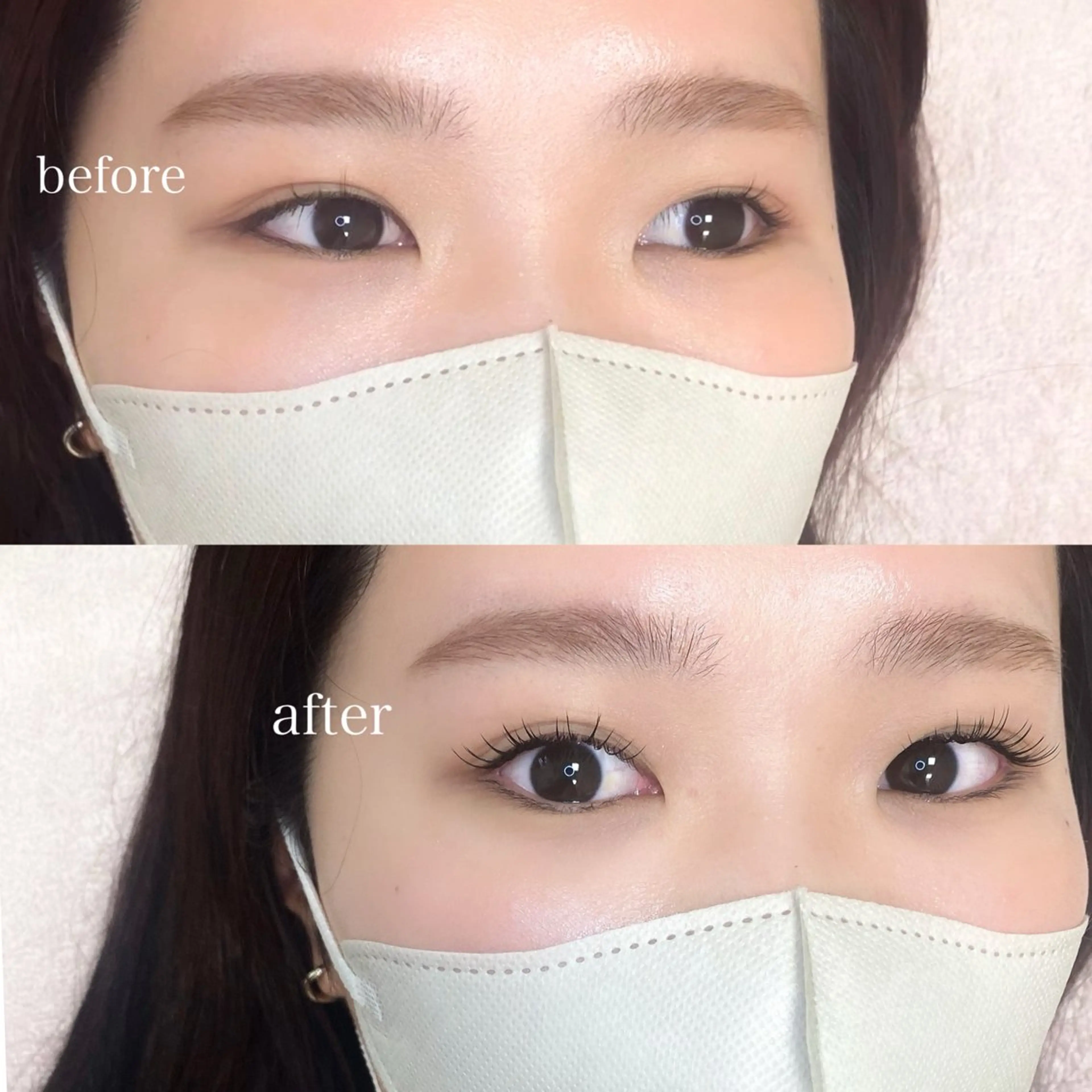 マツエク・マツパ 束感まつ毛 フラットラッシュ 韓国風マツエク ナチュラル パリジェンヌラッシュリフト マツパ viviAiles ♡⃛ Ruiのマツエク・マツパデザイン