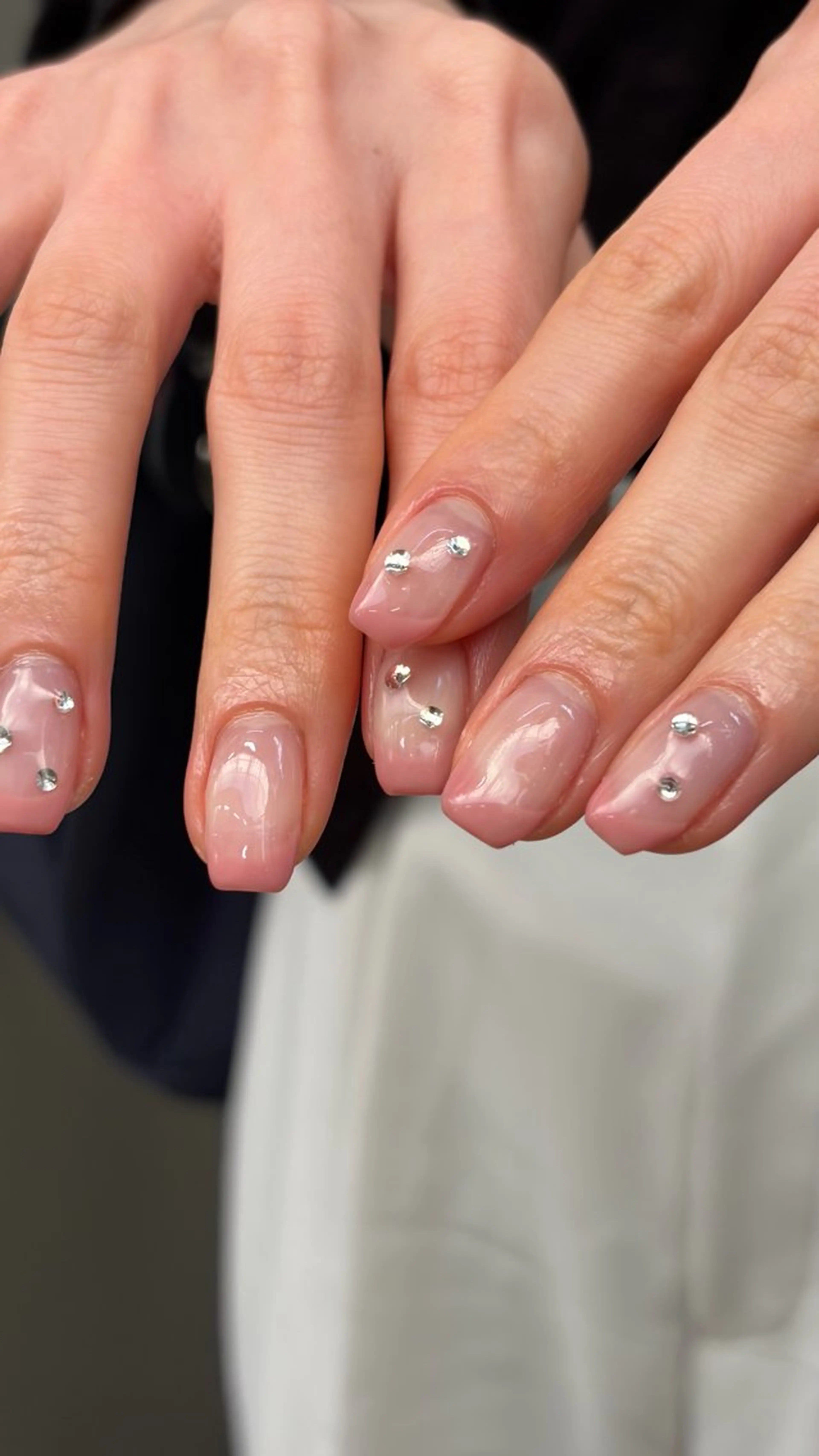 ネイル フレンチネイル ジェルネイル パラジェル ピンク 春ネイル calla NAIL南森町店所属・calla/南森町/ パラジェルのネイルデザイン